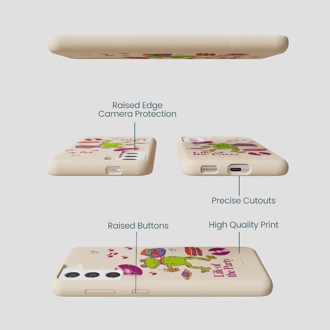 Seashell Frog Party Samsung Galaxy S22 Case - Image 3