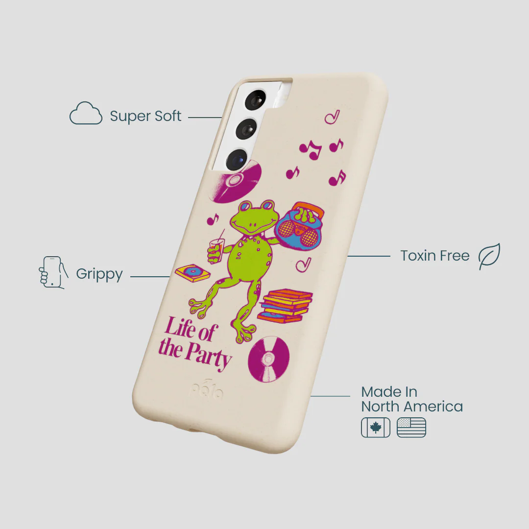 Seashell Frog Party Samsung Galaxy S22 Case - Image 4