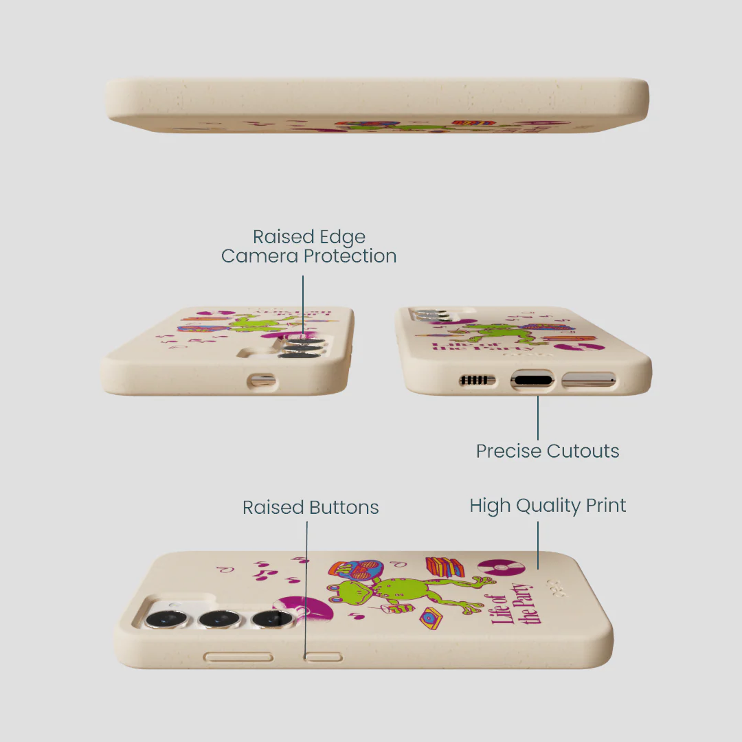 Seashell Frog Party Samsung Galaxy S23 Case - Image 3