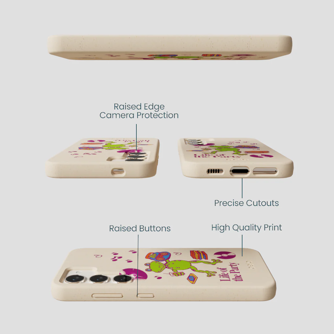 Seashell Frog Party Samsung Galaxy S24 Case - Image 3
