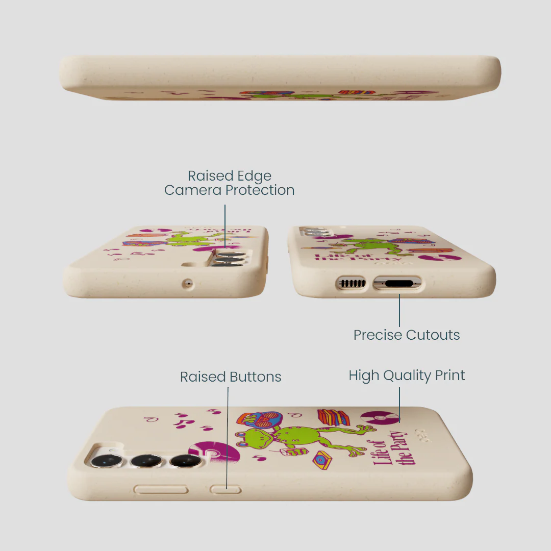 Seashell Frog Party Samsung Galaxy S24+(Plus) Case - Image 3
