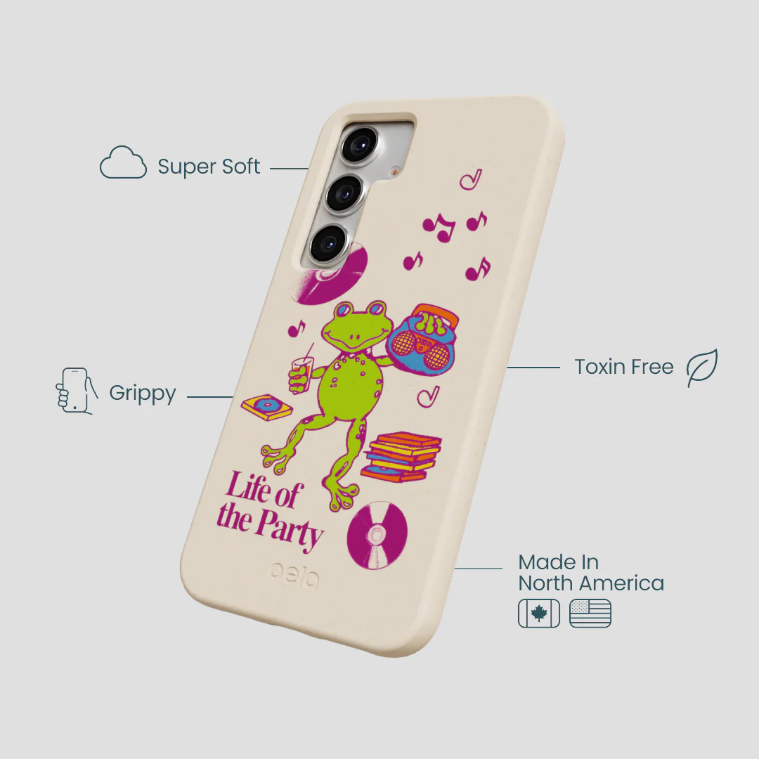 Seashell Frog Party Samsung Galaxy S25 Case - Image 4