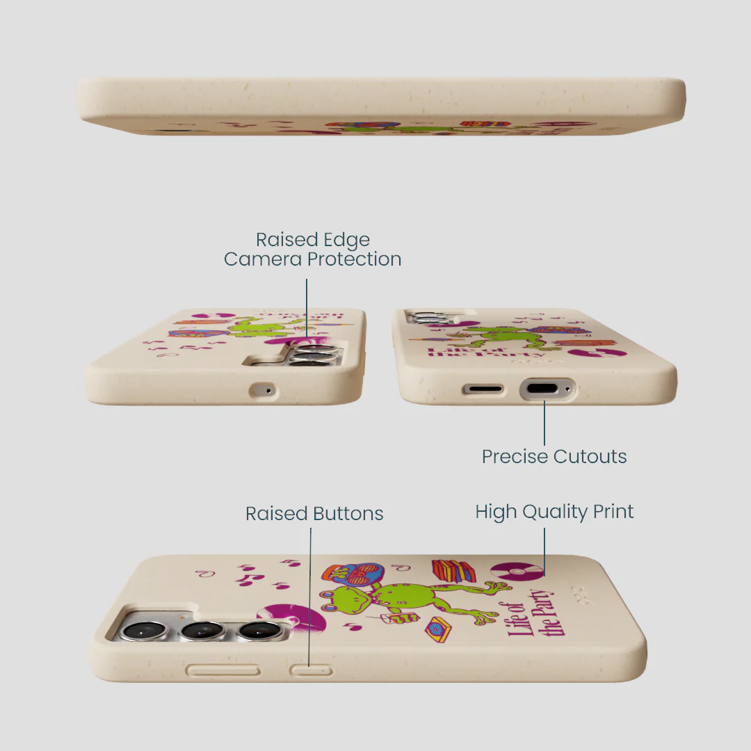 Seashell Frog Party Samsung Galaxy S25+(Plus) Case - Image 3
