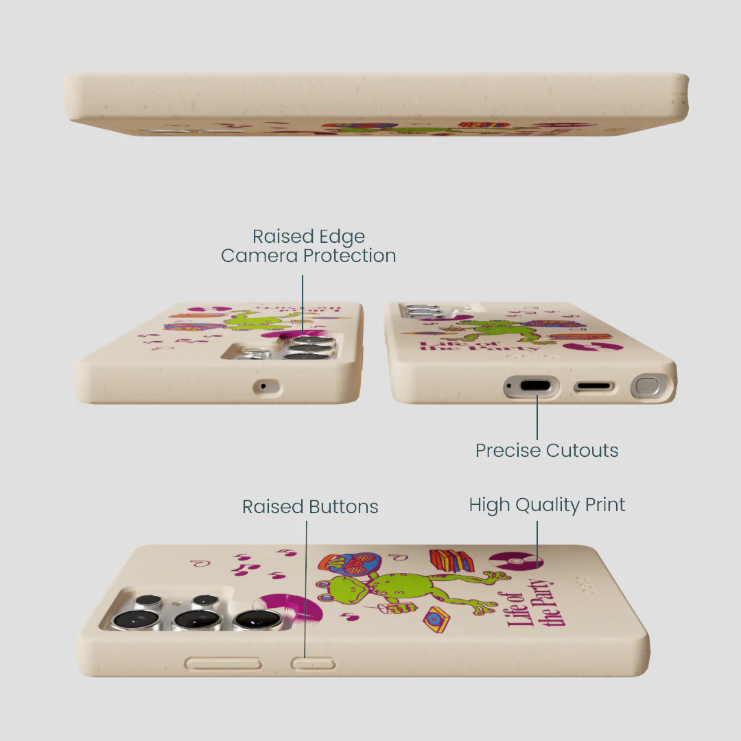 Seashell Frog Party Samsung Galaxy S25 Ultra Case - Image 3