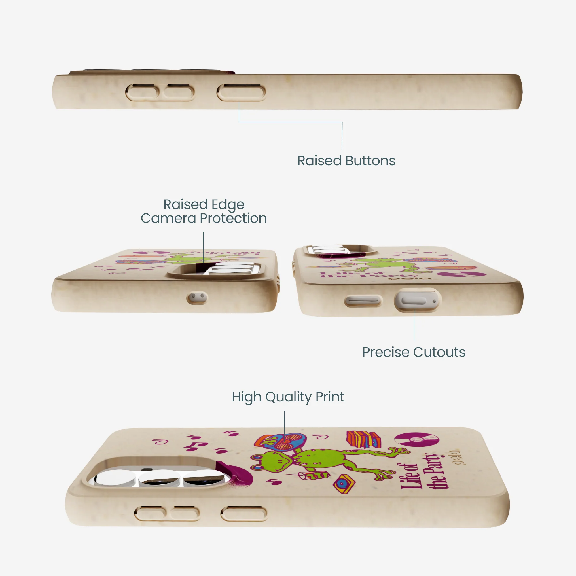 Seashell Frog Party Samsung Galaxy S26 Case - Image 3
