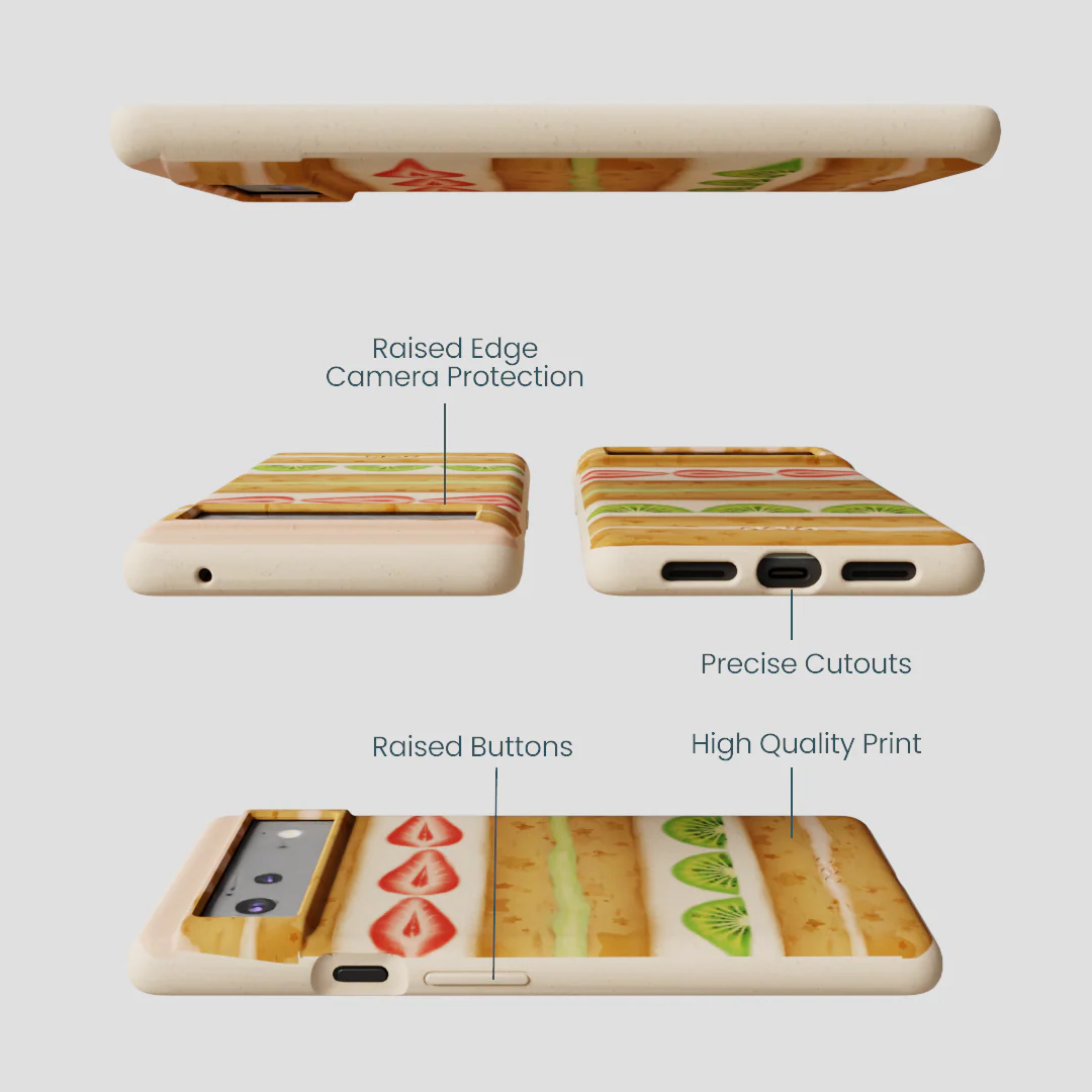 Seashell Fruit Cake Google Pixel 6a Case - Image 3