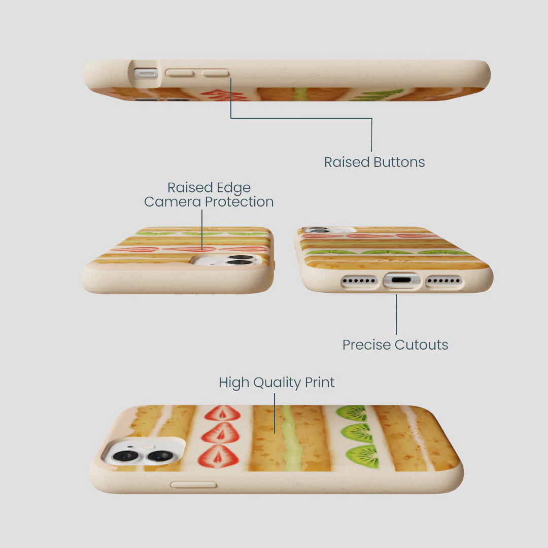 Seashell Fruit Cake iPhone 11 Case - Image 3