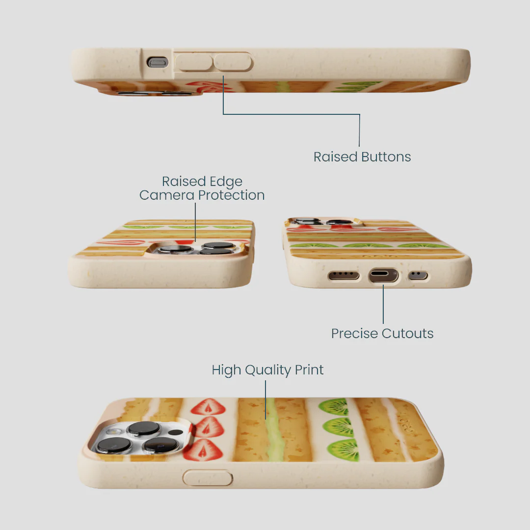 Seashell Fruit Cake iPhone 13 Pro Case - Image 3