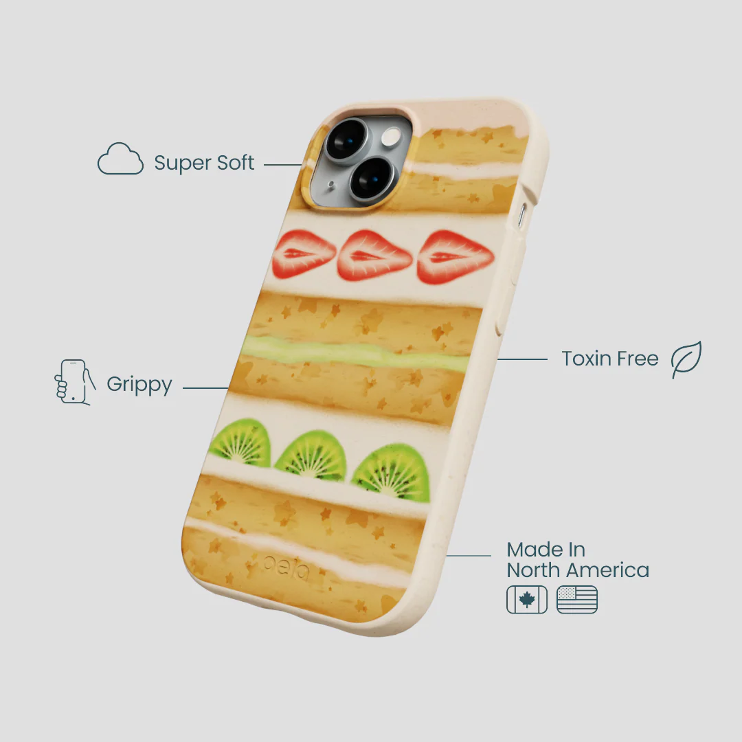 Seashell Fruit Cake iPhone 15 Case - Image 4