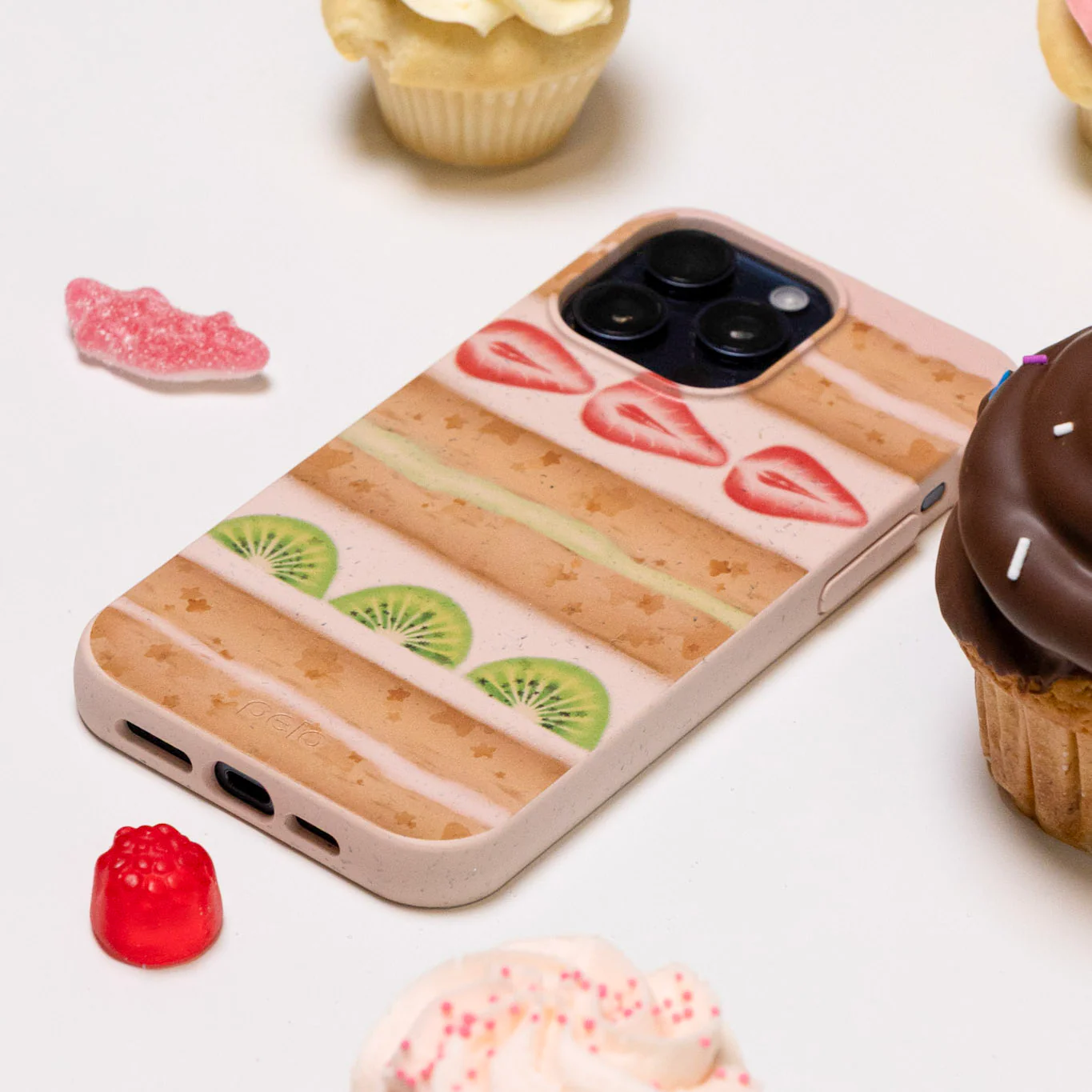 Seashell Fruit Cake iPhone 15 Plus Case - Image 6