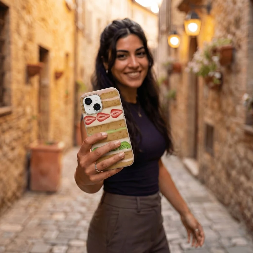Seashell Fruit Cake iPhone XR Case - Image 2