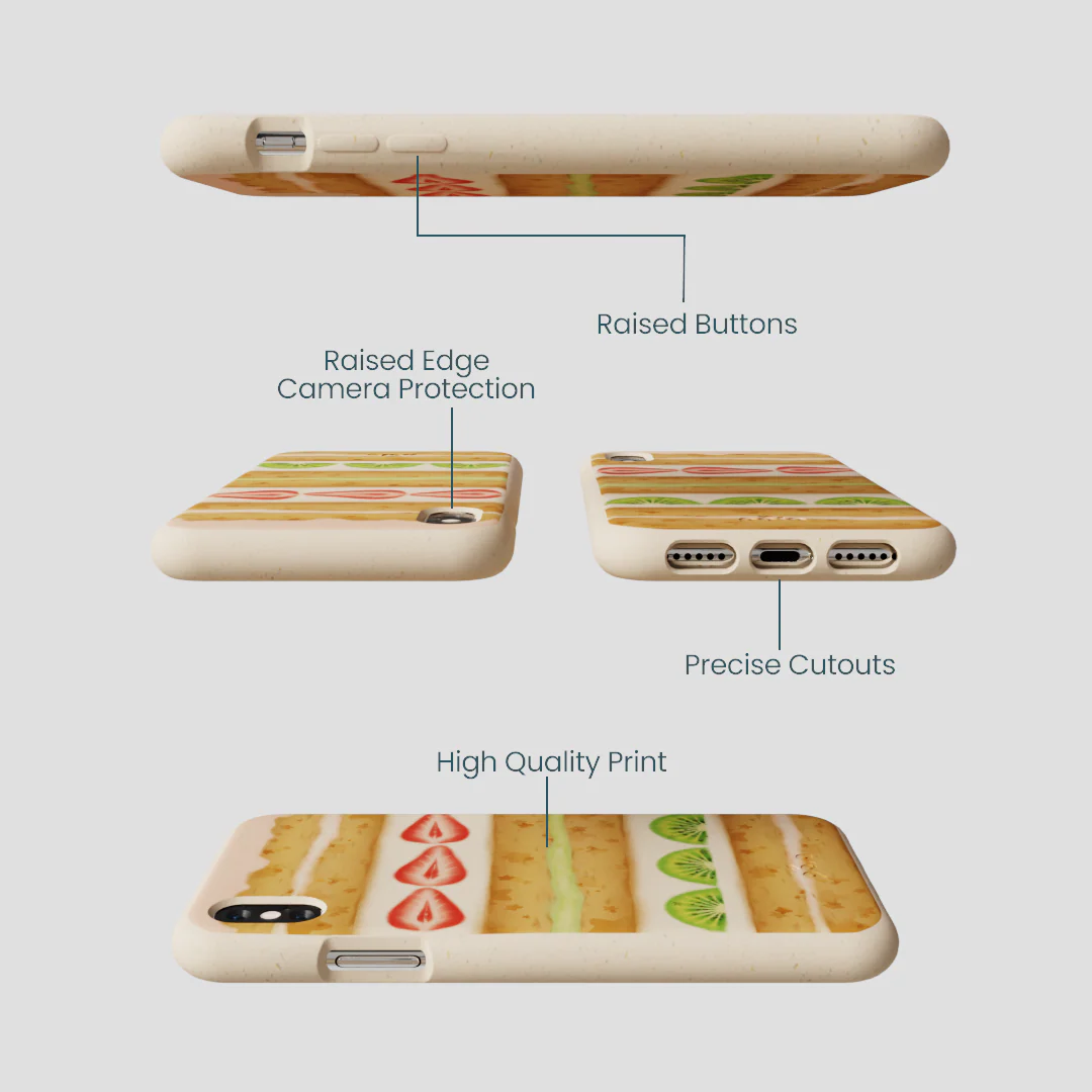 Seashell Fruit Cake iPhone XR Case - Image 3