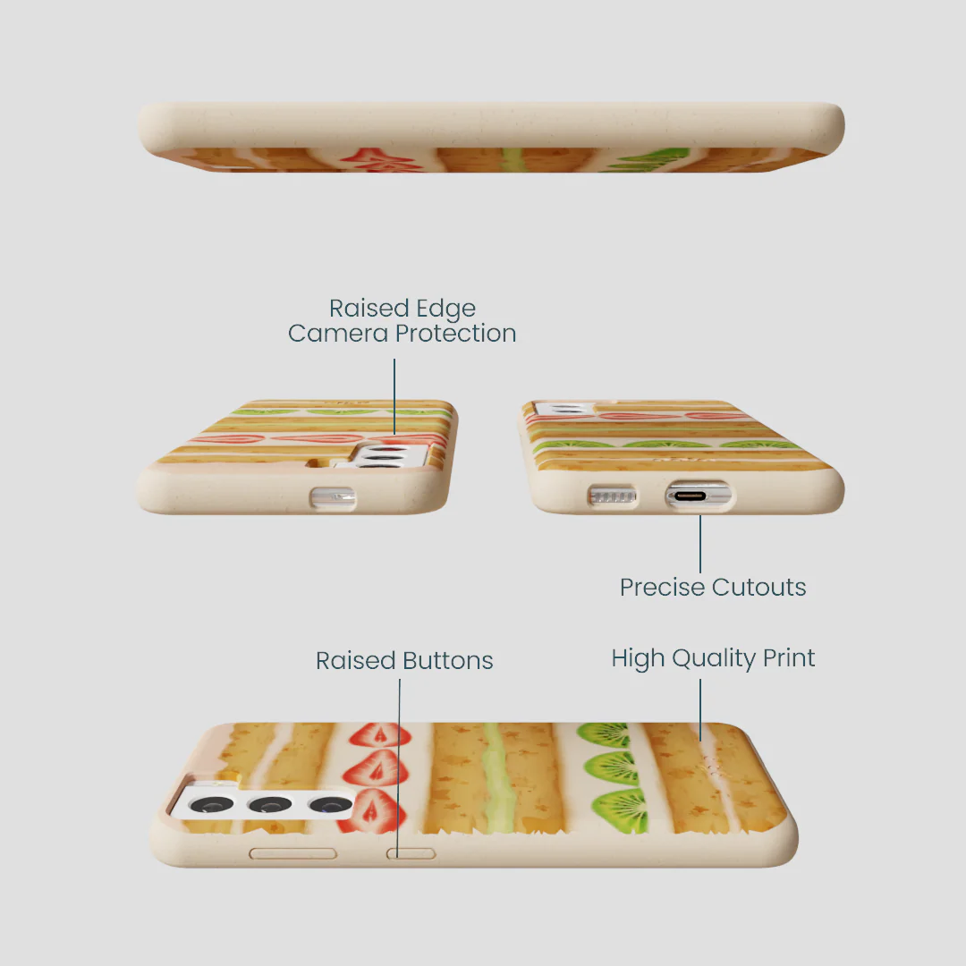 Seashell Fruit Cake Samsung Galaxy S21 Case - Image 3