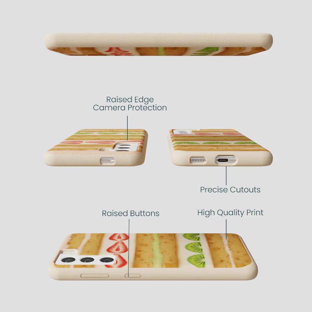 Seashell Fruit Cake Samsung Galaxy S22 Case - Image 3