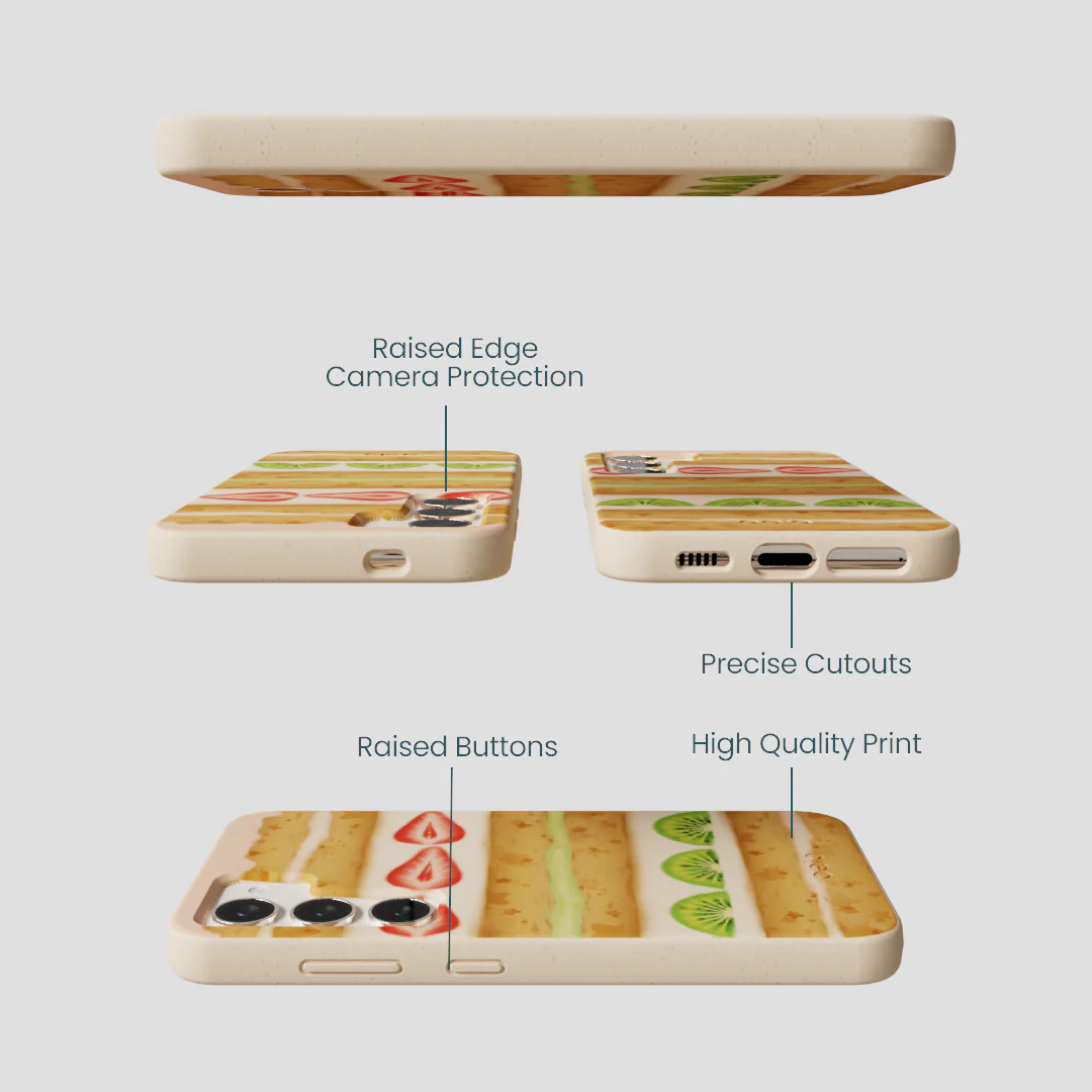 Seashell Fruit Cake Samsung Galaxy S24 Case - Image 3