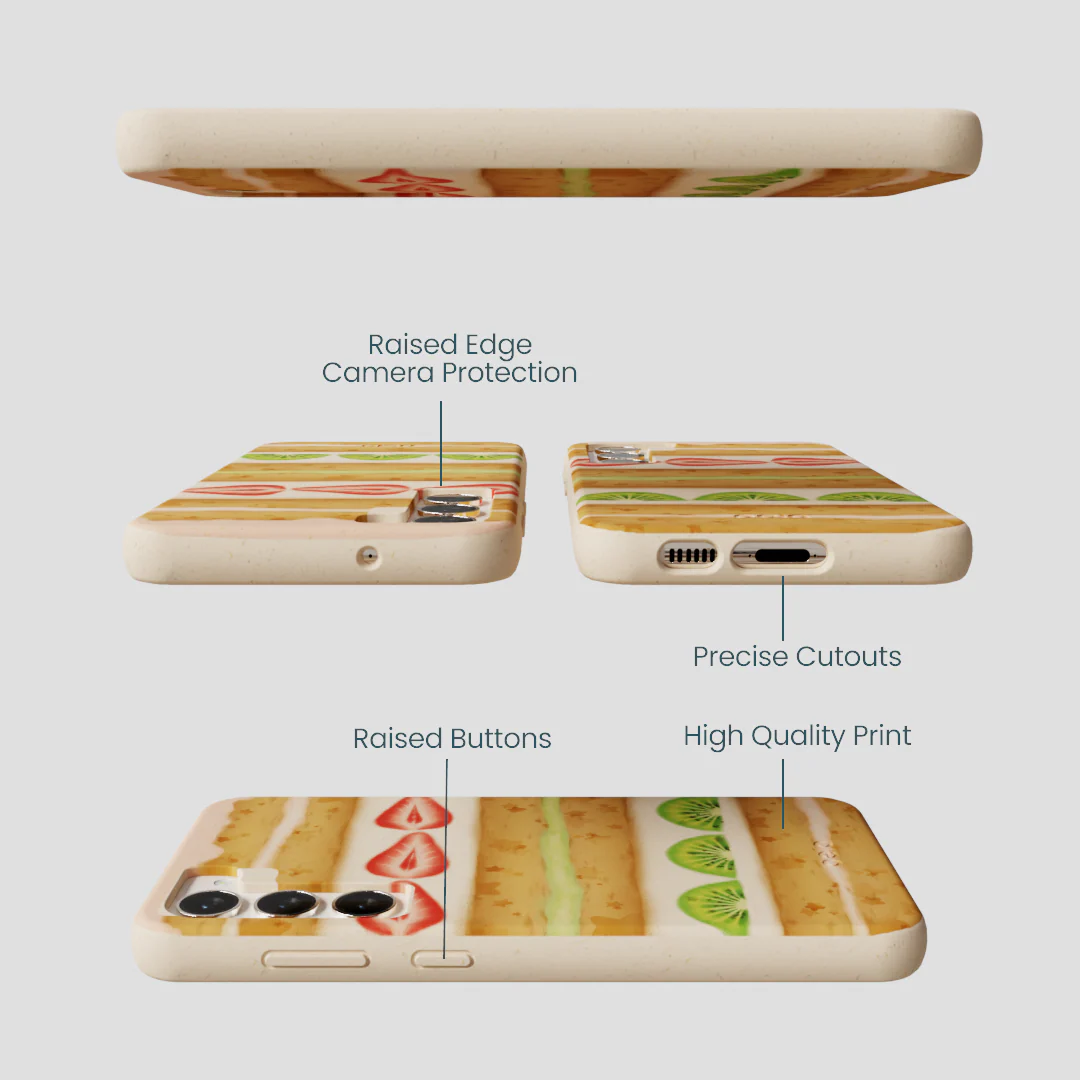 Seashell Fruit Cake Samsung Galaxy S24+(Plus) Case - Image 3