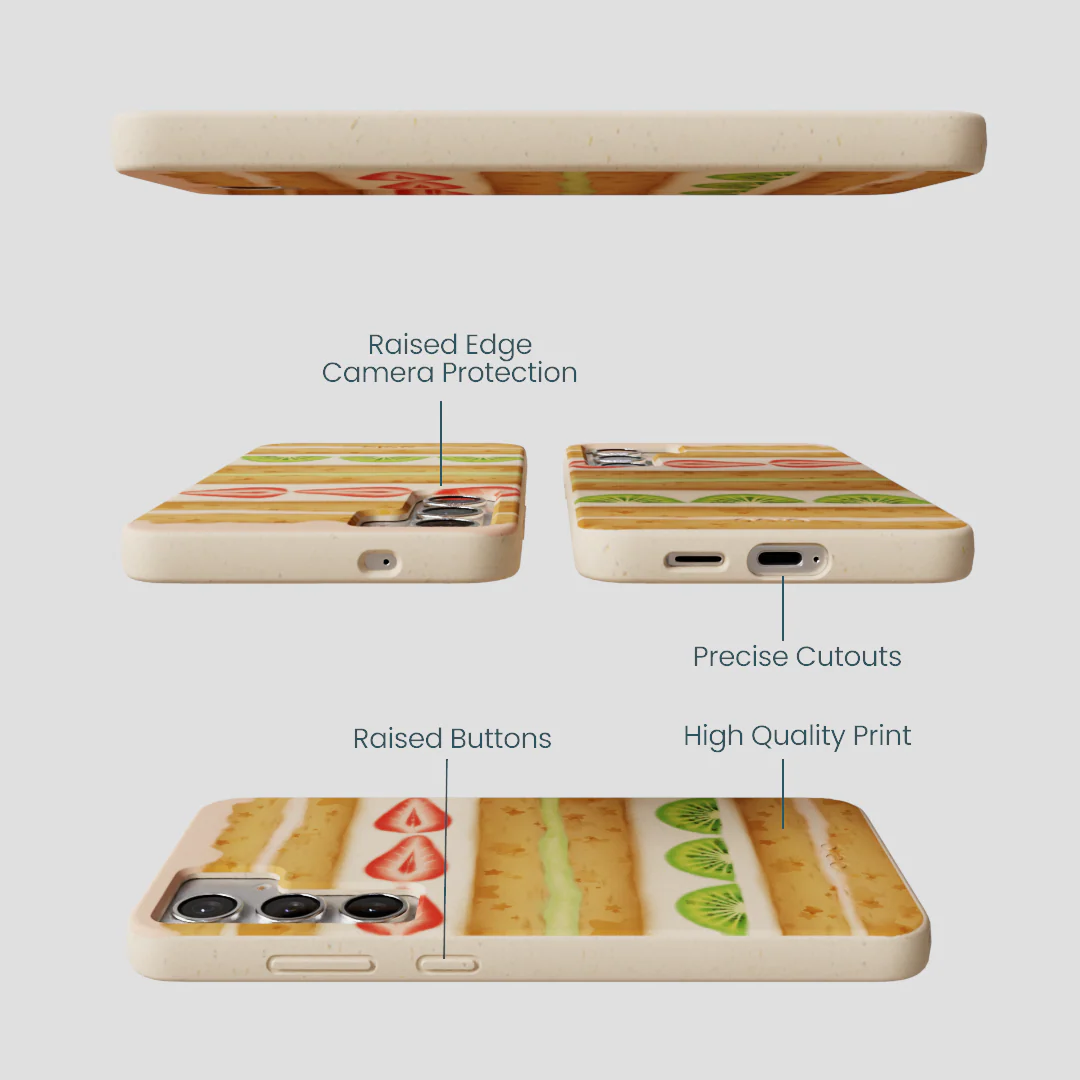 Seashell Fruit Cake Samsung Galaxy S25+(Plus) Case - Image 3