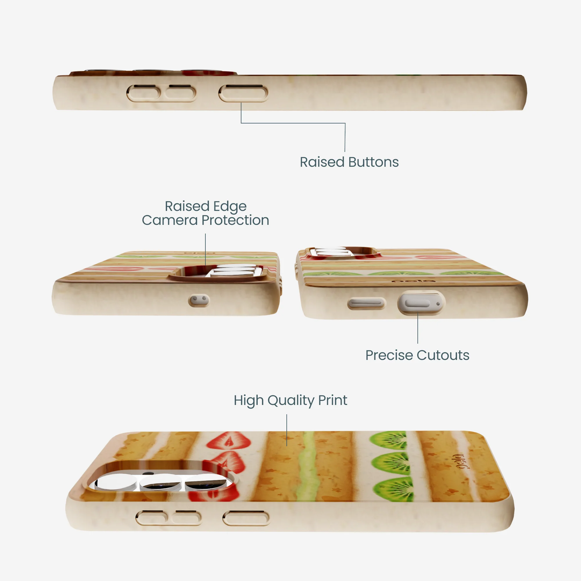 Seashell Fruit Cake Samsung Galaxy S26 Case - Image 3