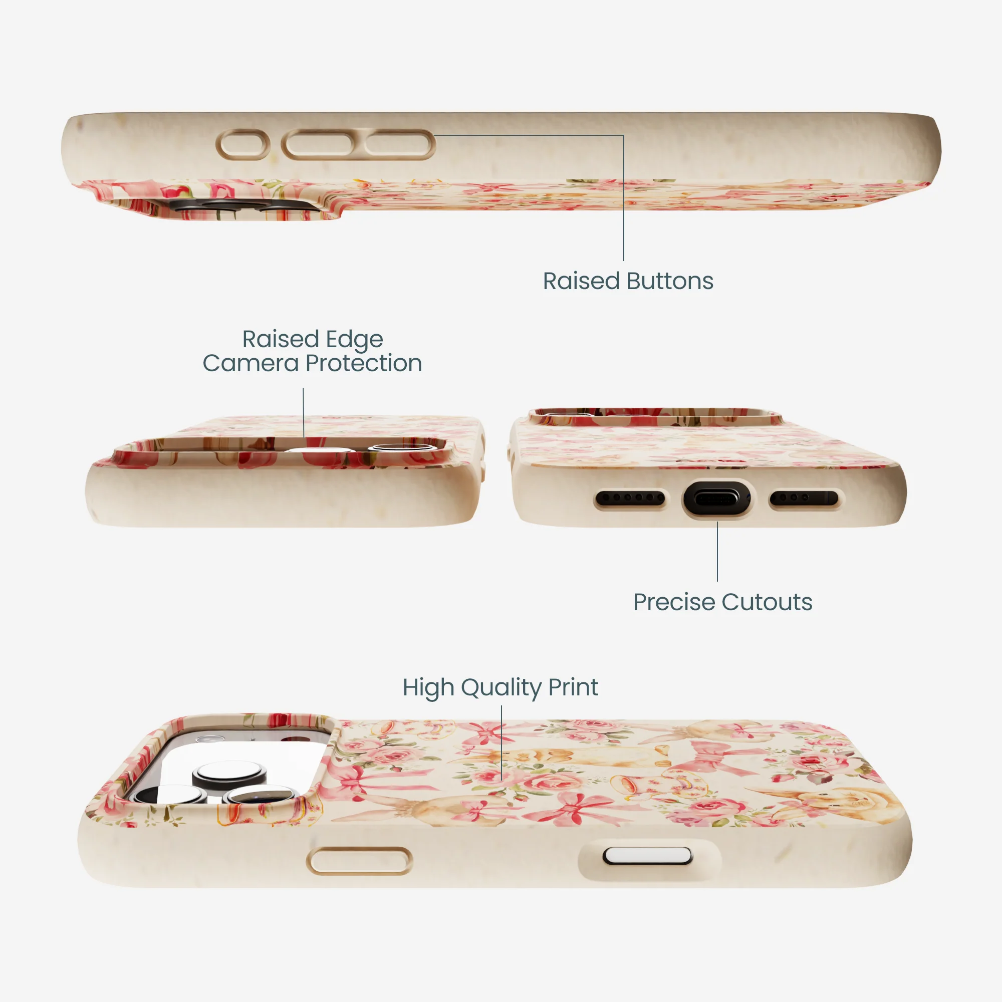 Seashell Garden Party iPhone 17 Pro Max Case - Image 3