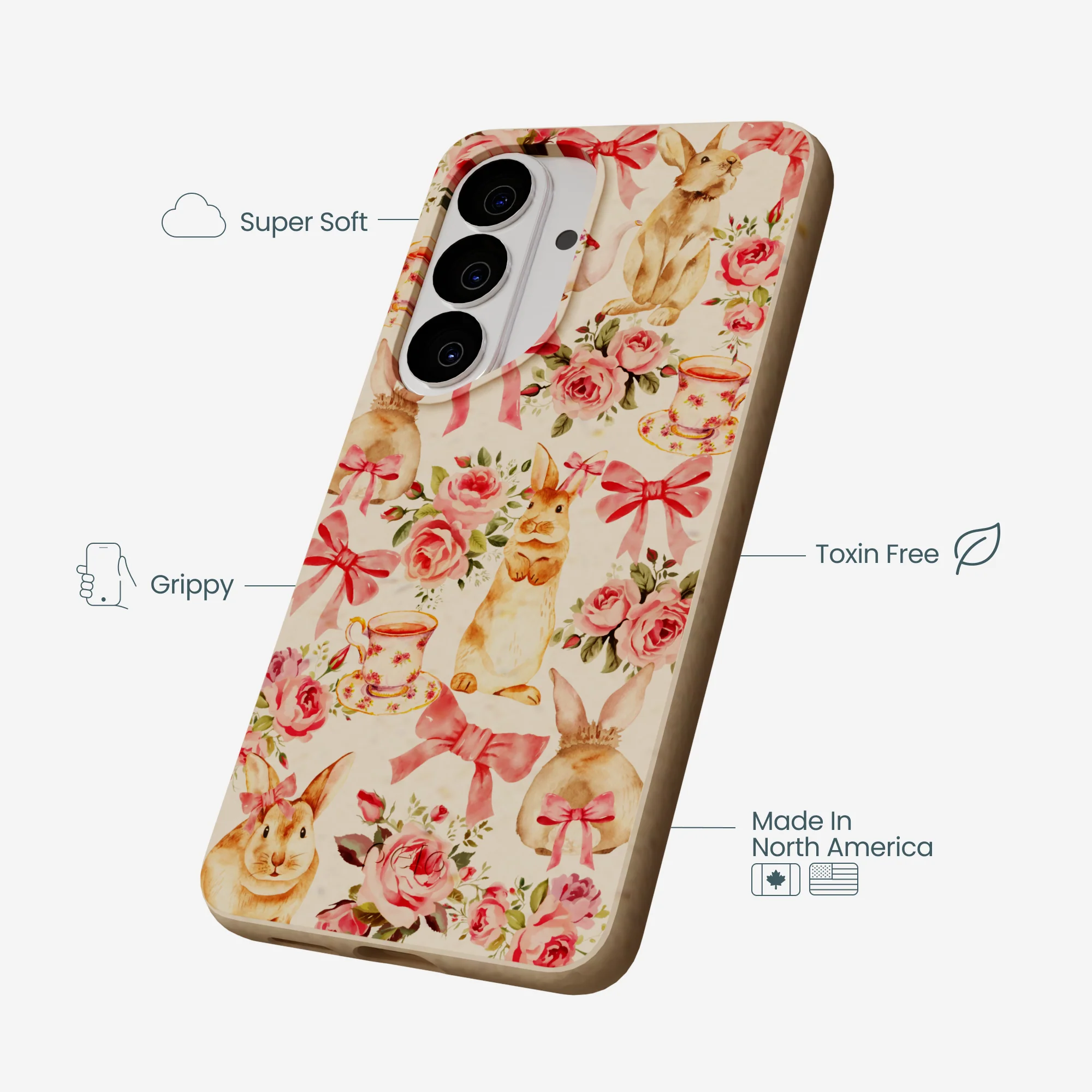 Seashell Garden Party Samsung Galaxy S26 Case - Image 4