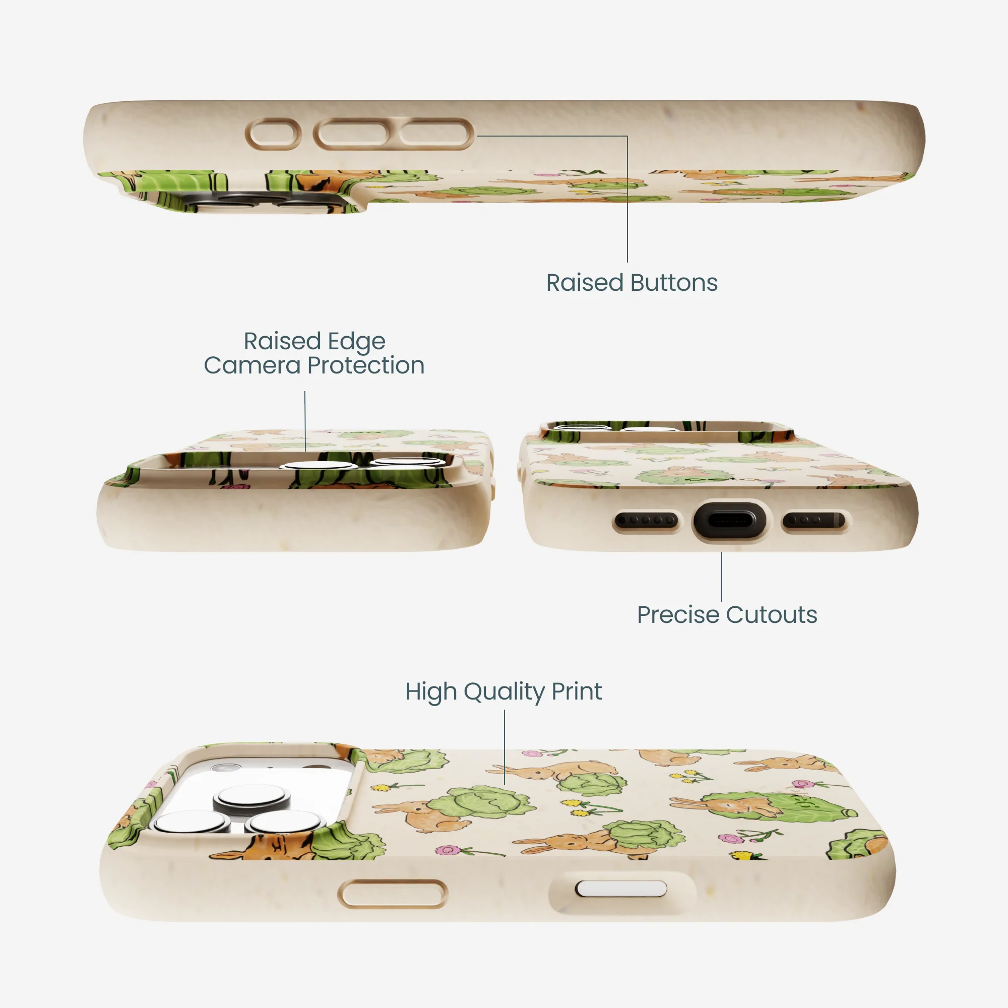 Seashell Garden Snack iPhone 17 Pro Case - Image 3
