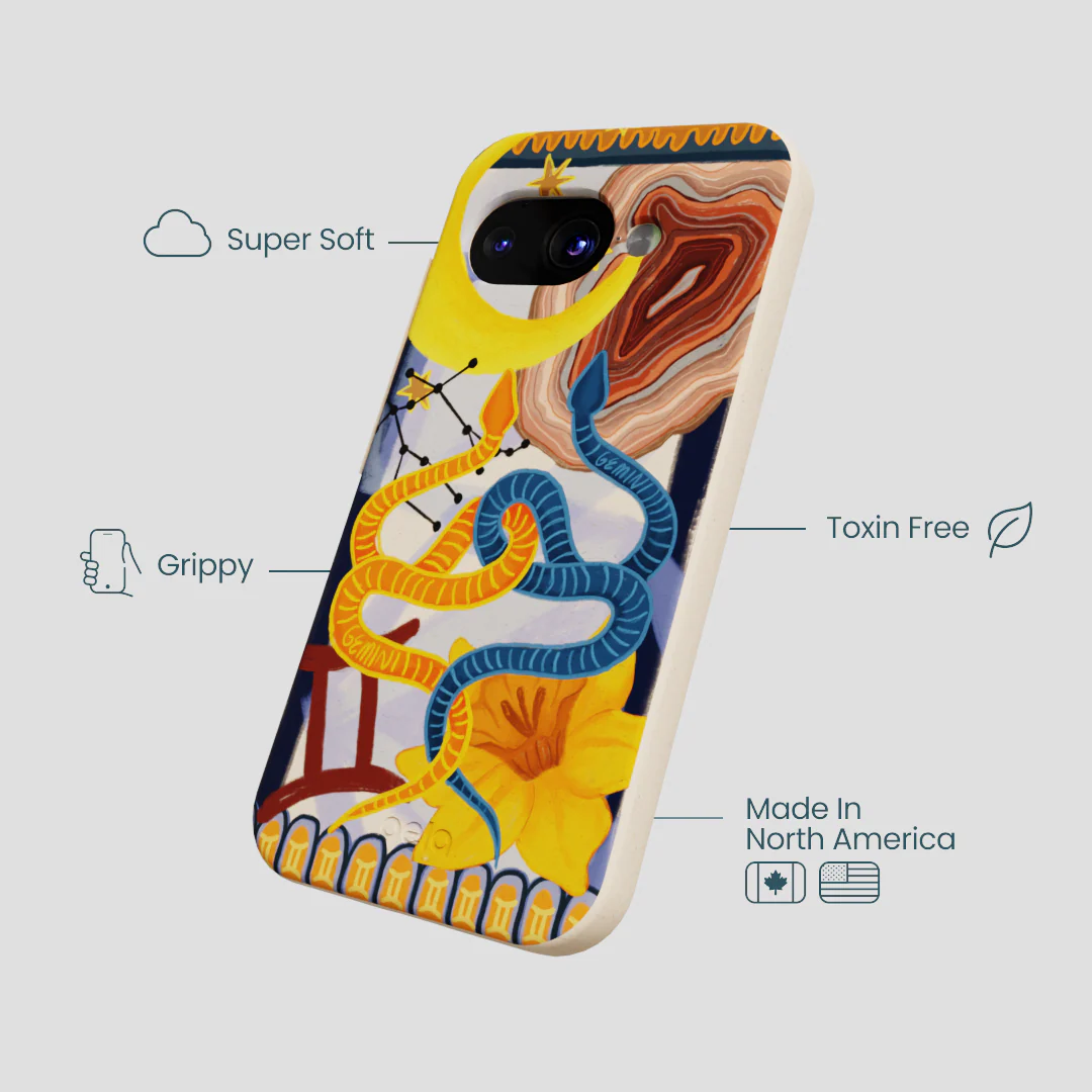 Seashell Gemini Twin Google Pixel 9a Case - Image 3