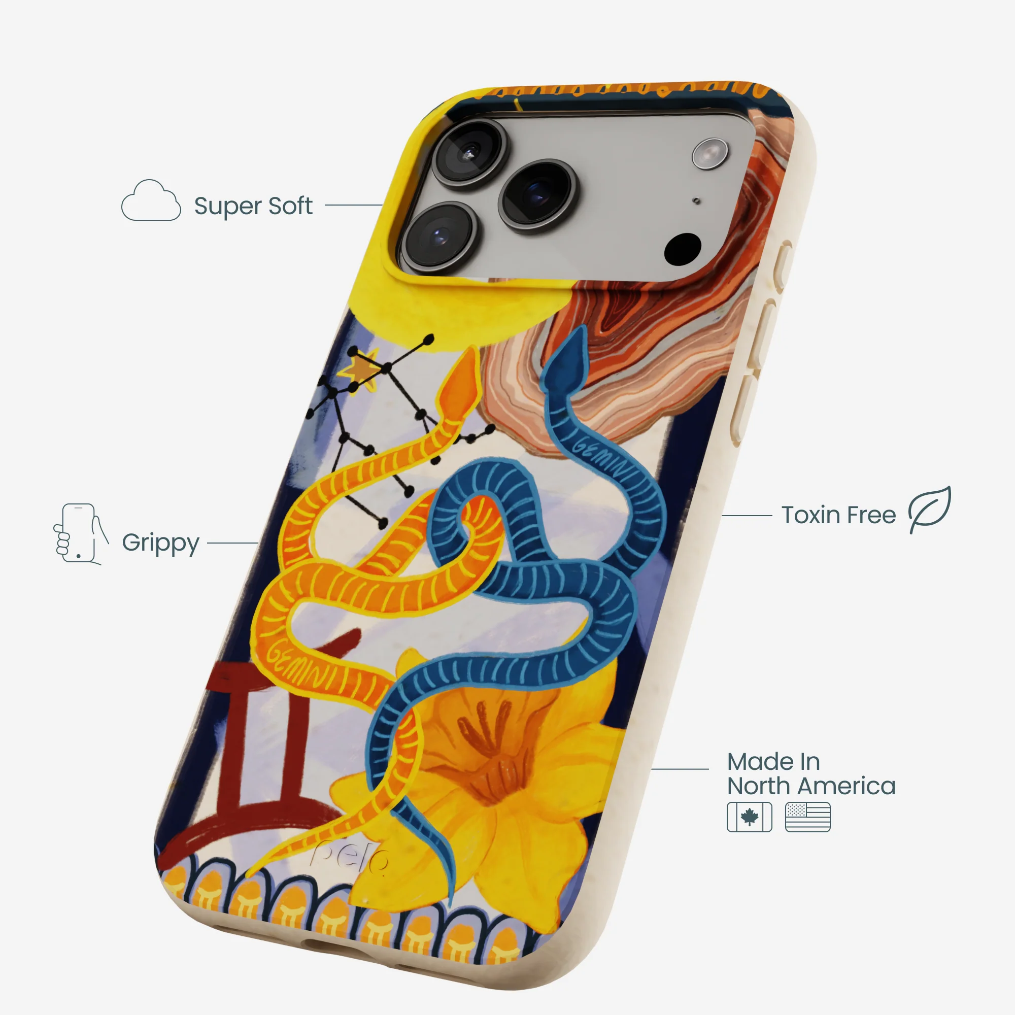 Seashell Gemini Twin iPhone 17 Pro Max Case - Image 4