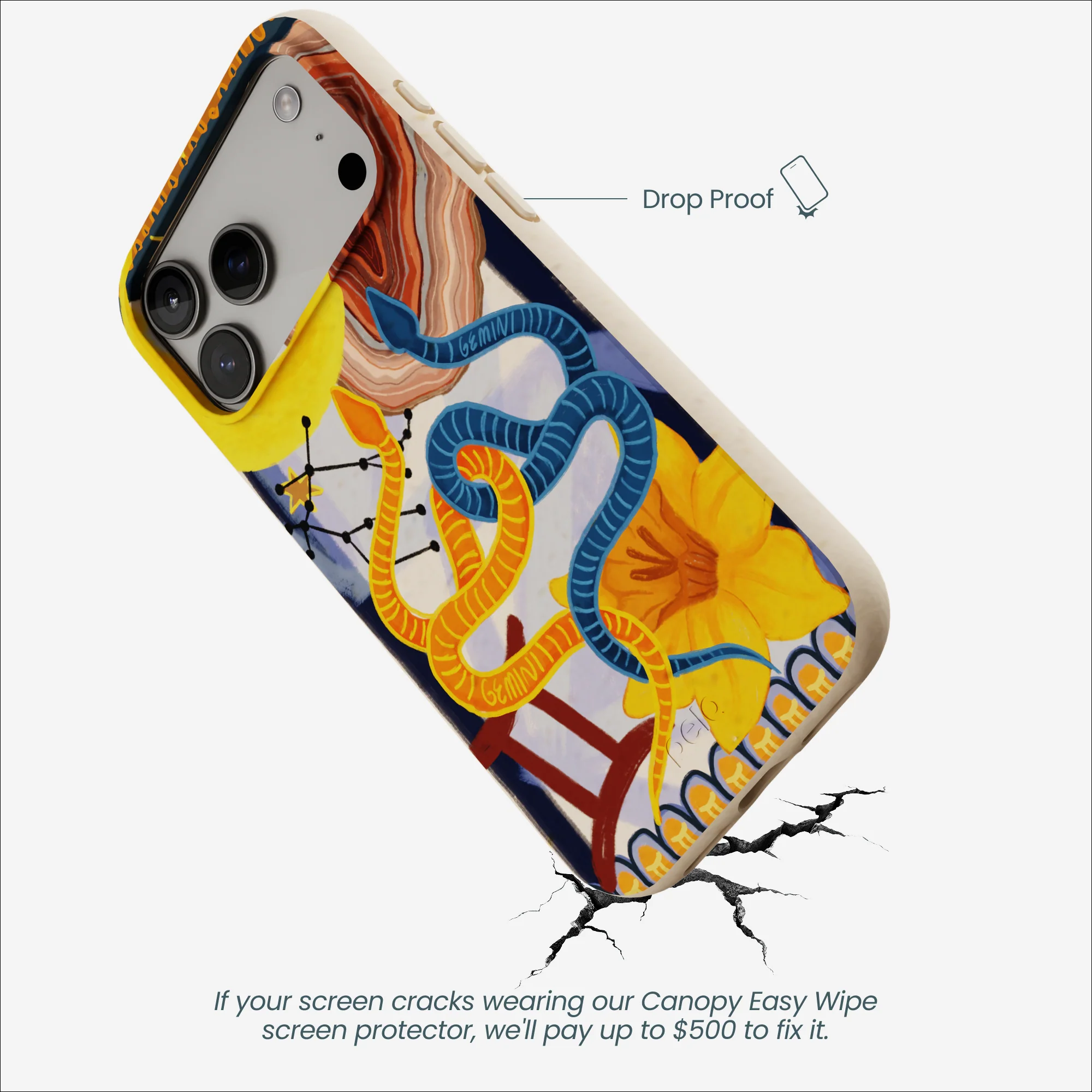 Seashell Gemini Twin iPhone 17 Pro Max Case - Image 5