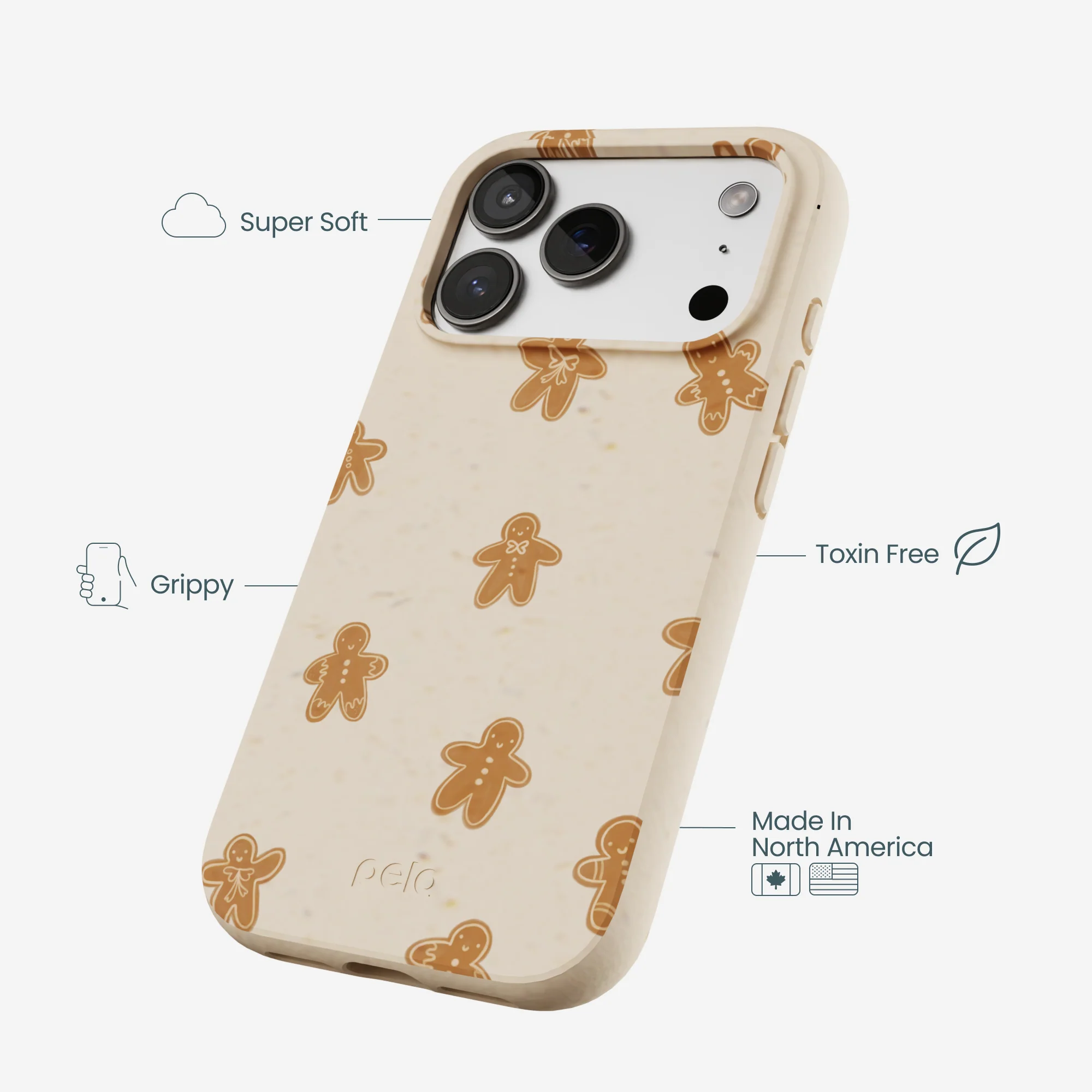 Seashell Gingerbread delight iPhone 17 Pro Case - Image 4