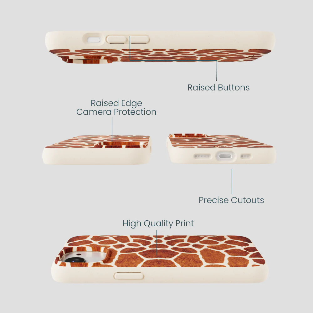 Seashell Giraffe iPhone 16e/17e Case - Image 3