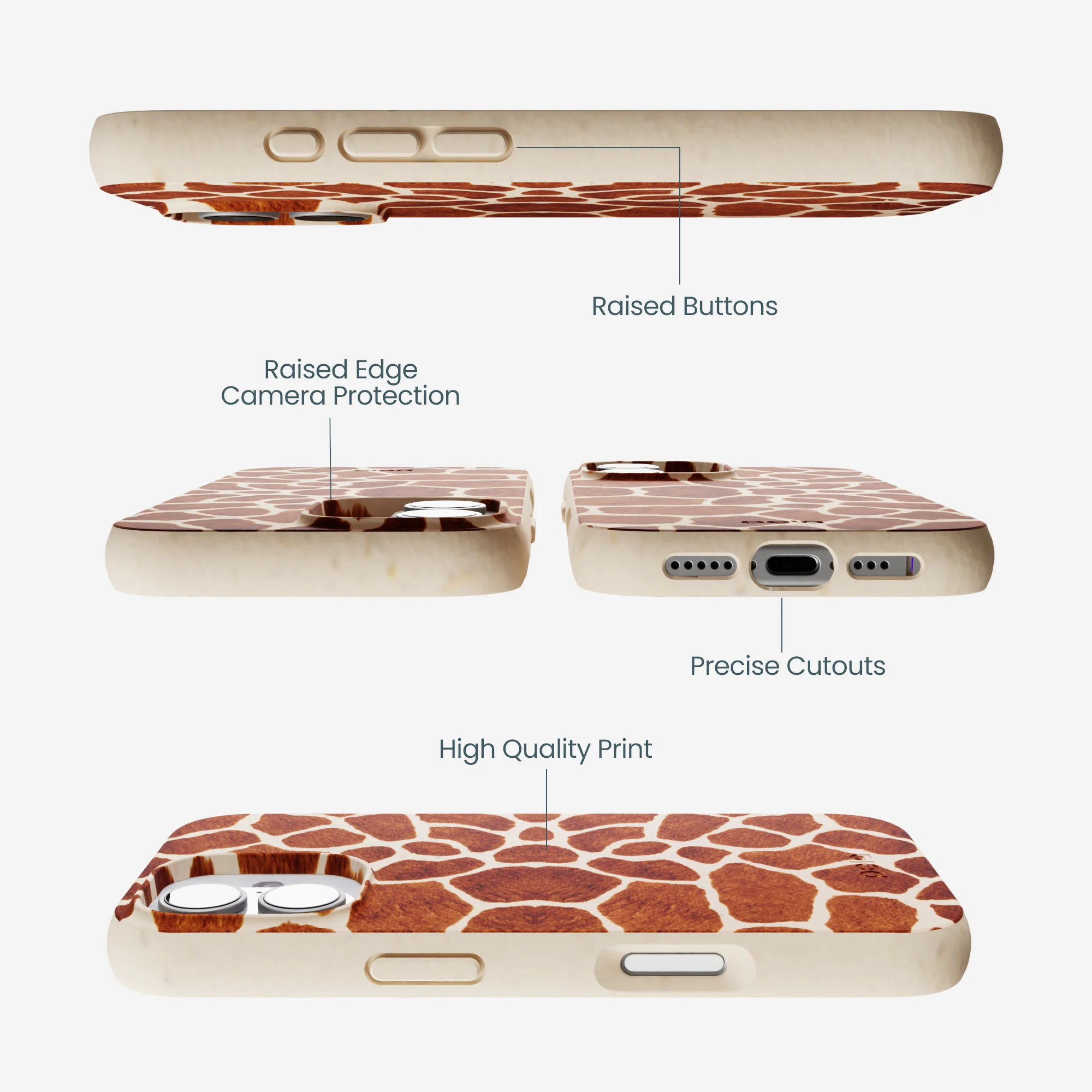 Seashell Giraffe iPhone 17 Case - Image 3