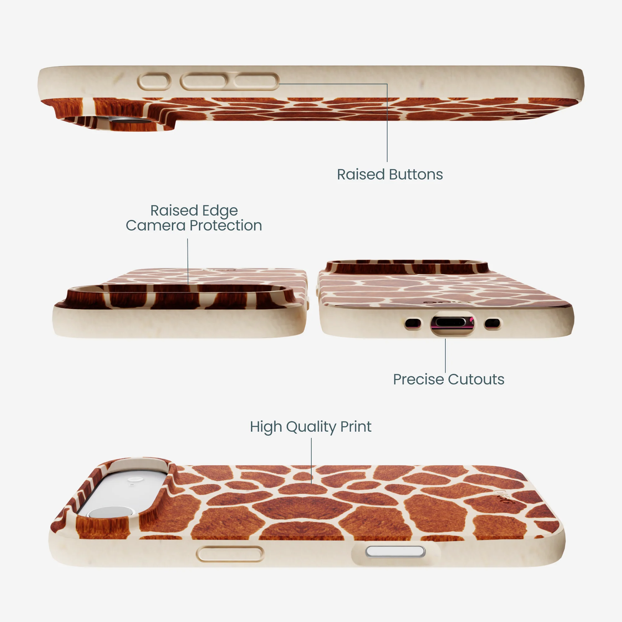 Seashell Giraffe iPhone Air Case - Image 3