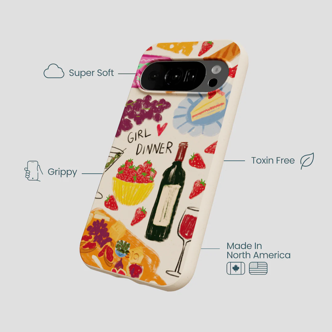 Seashell Girl Dinner Google Pixel 10/10 Pro Case - Image 4