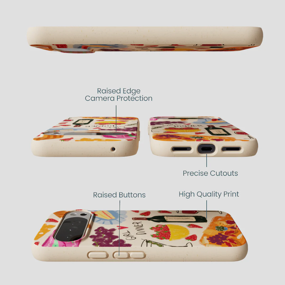 Seashell Girl Dinner Google Pixel 10 Pro XL Case - Image 3