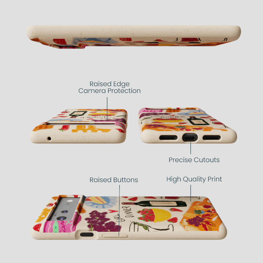Seashell Girl Dinner Google Pixel 6 Case - Image 3