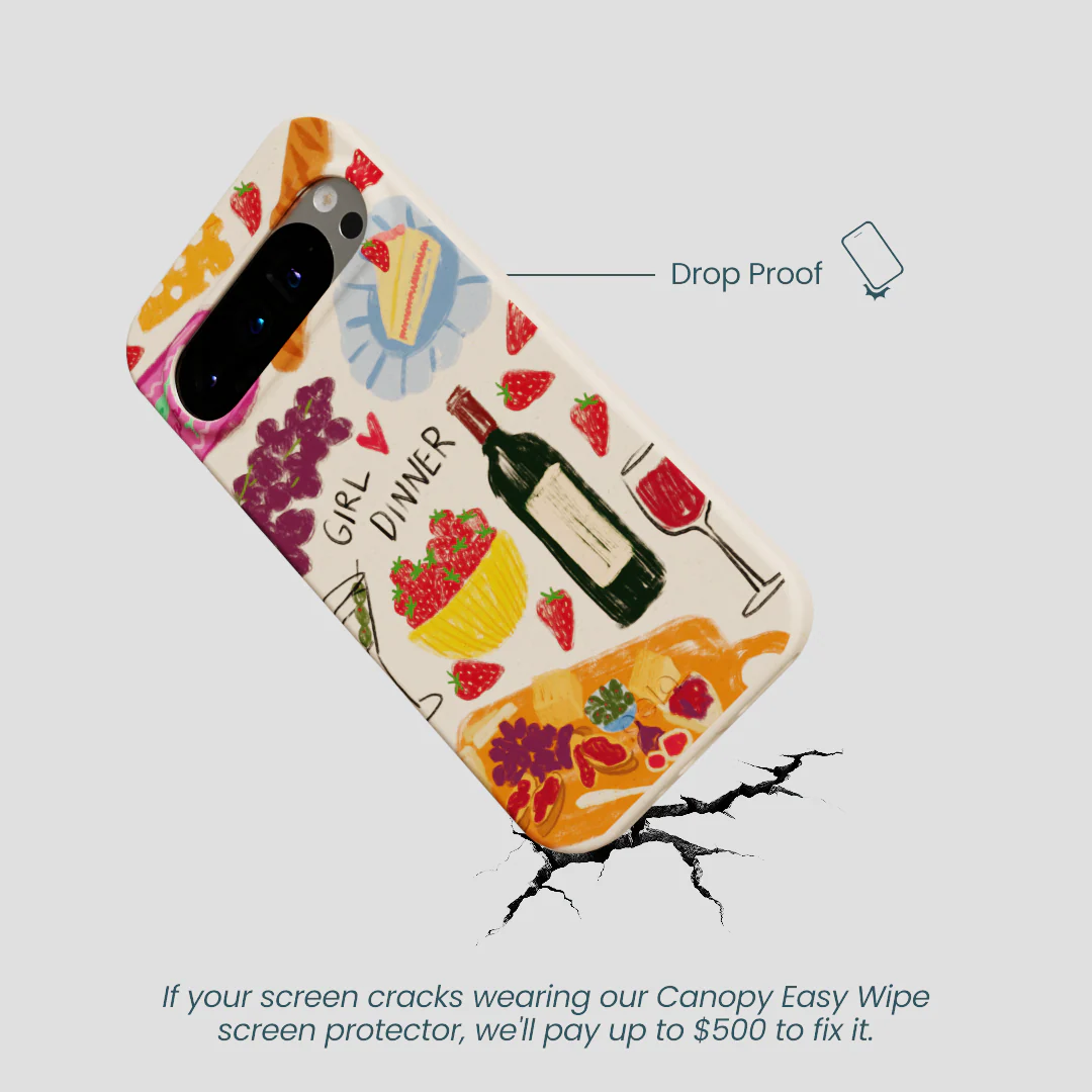 Seashell Girl Dinner Google Pixel 9/9 Pro Case - Image 5