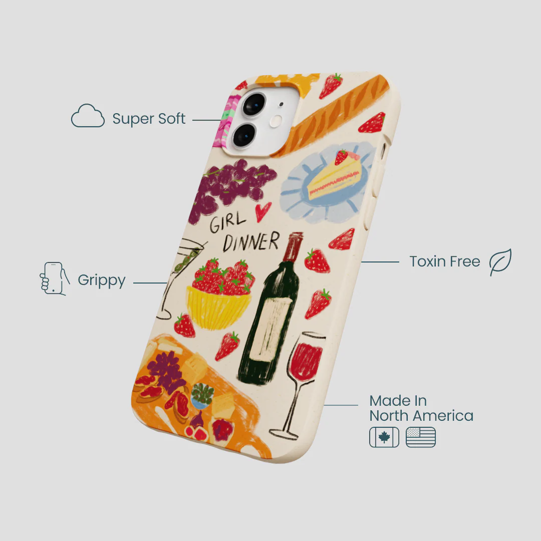 Seashell Girl Dinner iPhone 12/ iPhone 12 Pro Case - Image 4