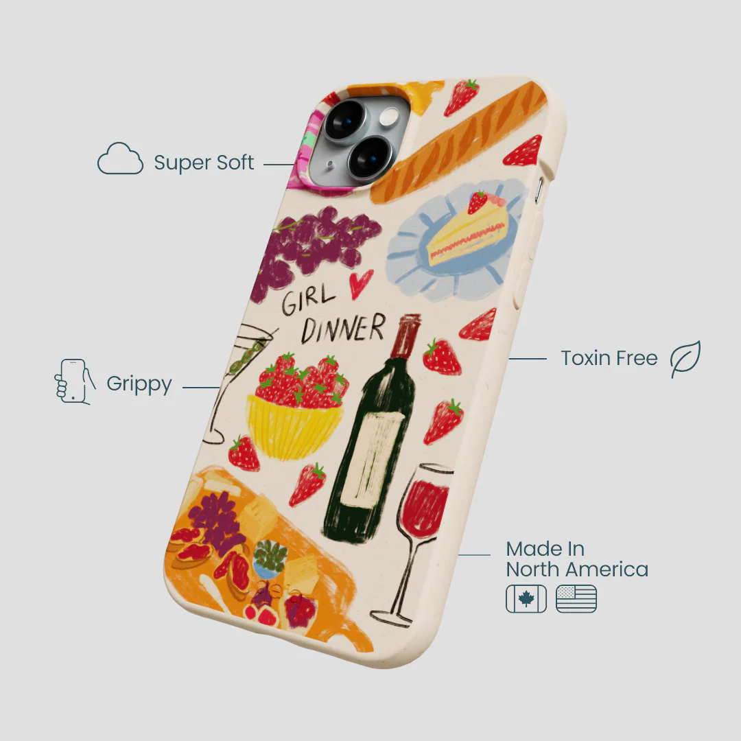 Seashell Girl Dinner iPhone 14 Plus Case - Image 4