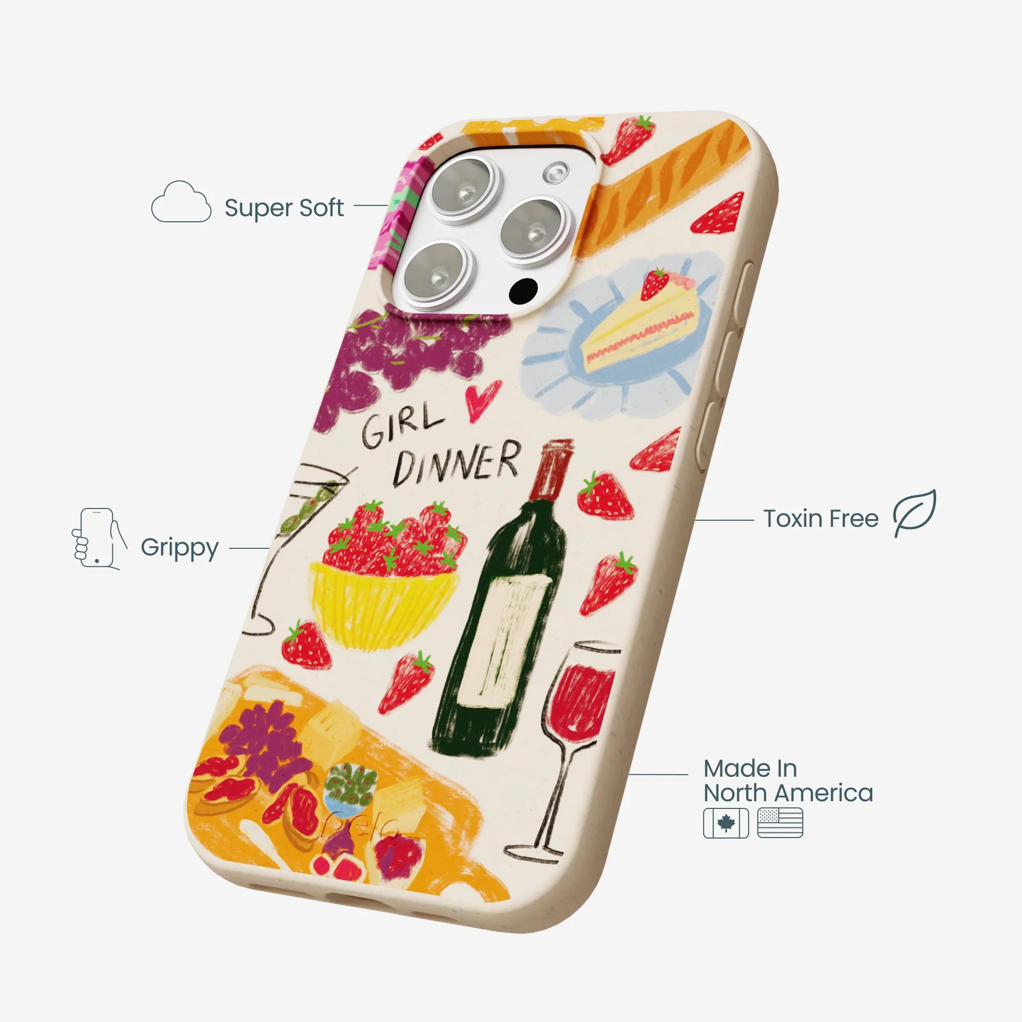 Seashell Girl Dinner iPhone 16 Pro Max Case - Image 4