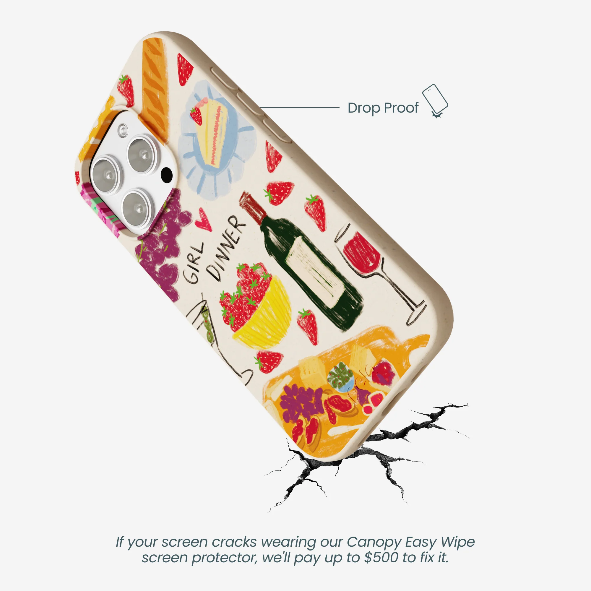 Seashell Girl Dinner iPhone 16 Pro Max Case - Image 5