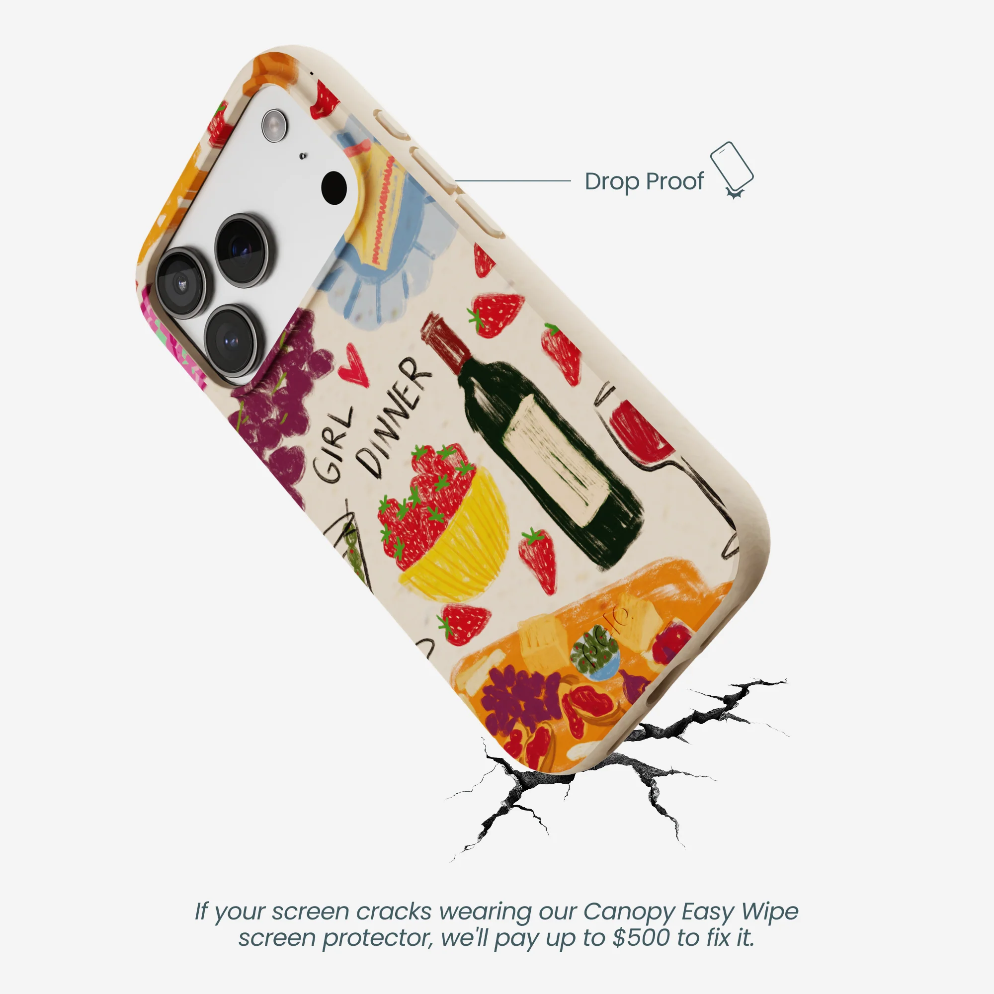Seashell Girl Dinner iPhone 17 Pro Case - Image 5