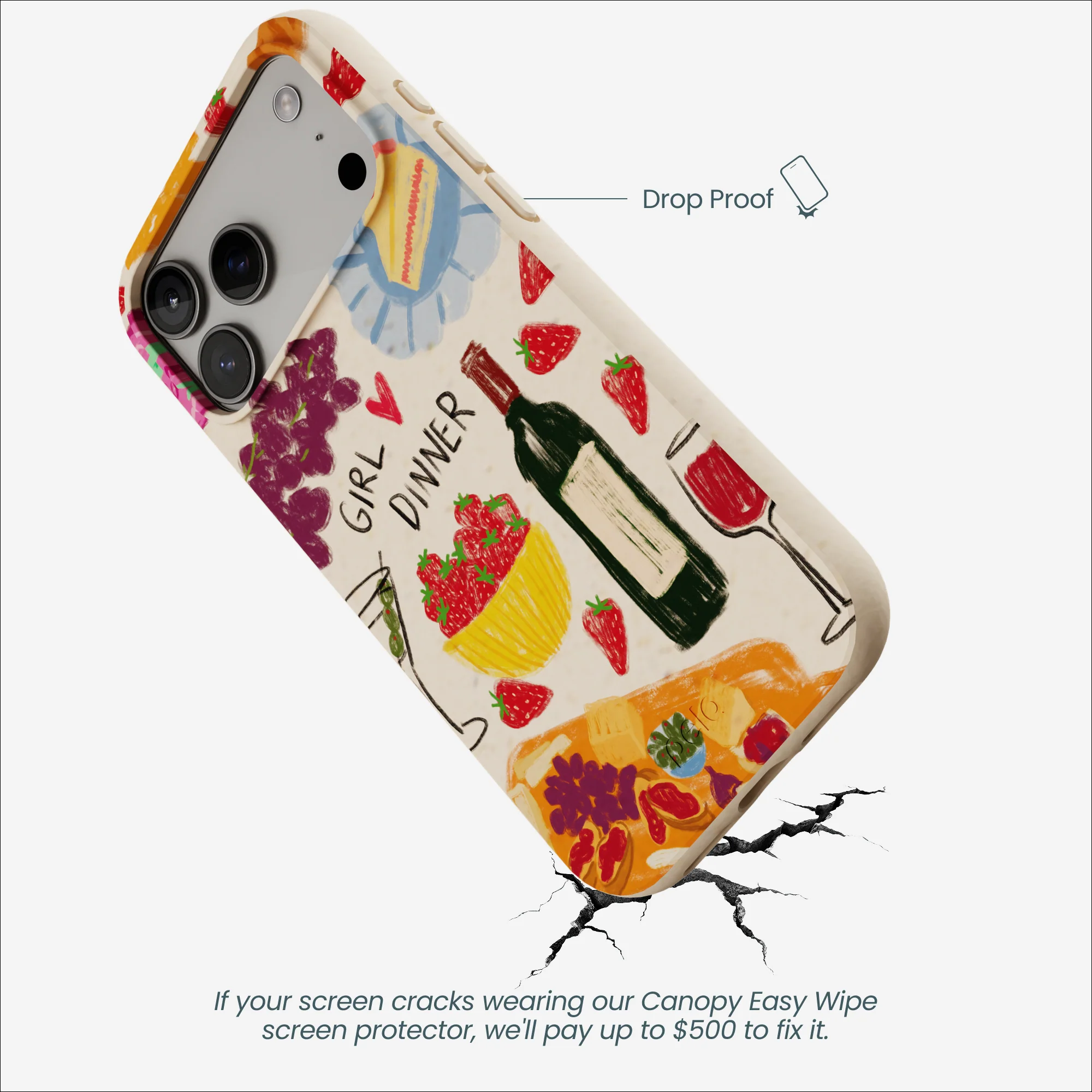 Seashell Girl Dinner iPhone 17 Pro Max Case - Image 5