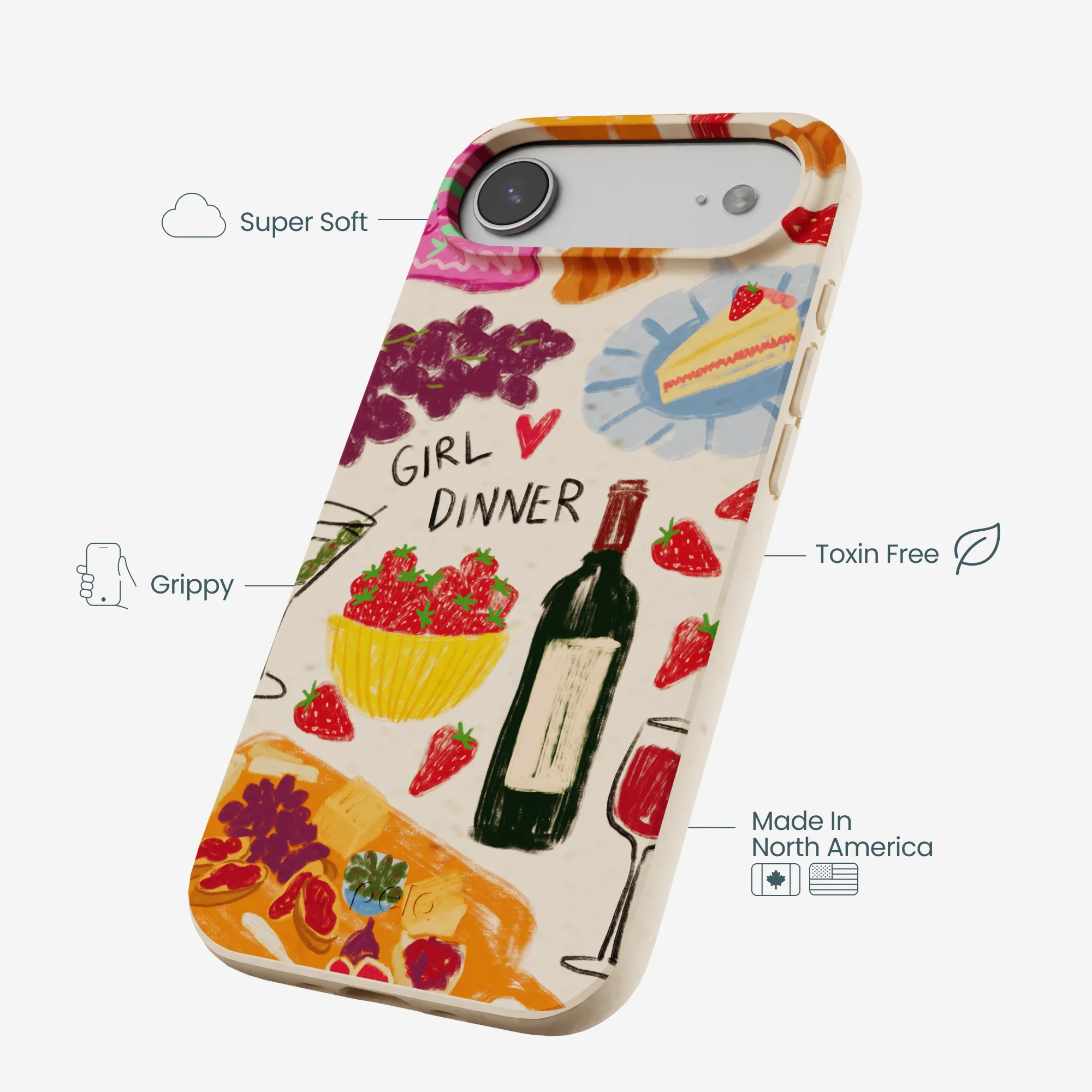 Seashell Girl Dinner iPhone Air Case - Image 4