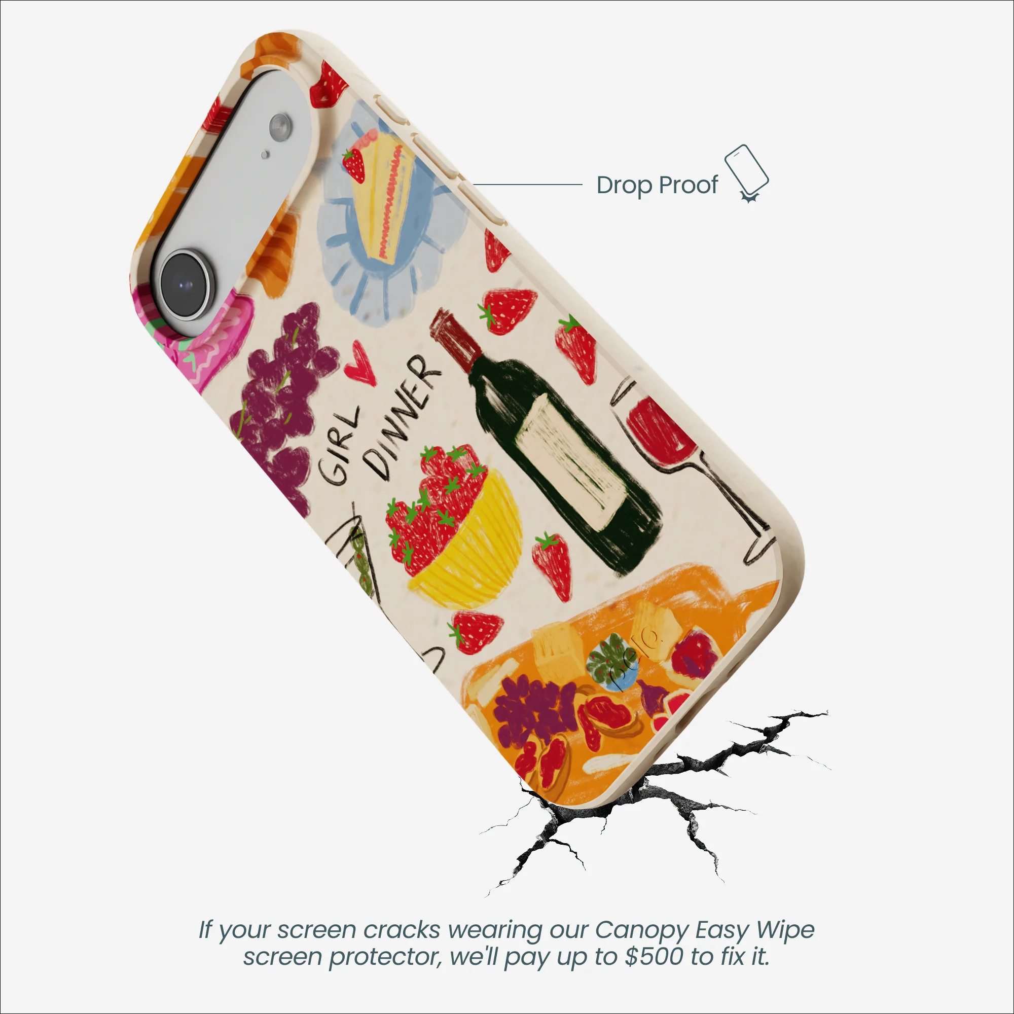 Seashell Girl Dinner iPhone Air Case - Image 5