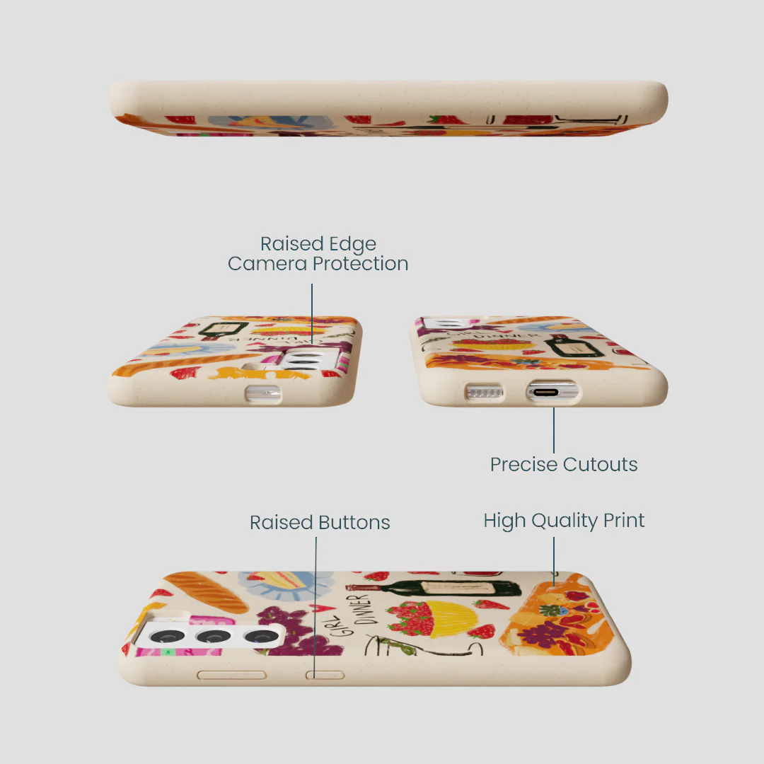 Seashell Girl Dinner Samsung Galaxy S22 Case - Image 3