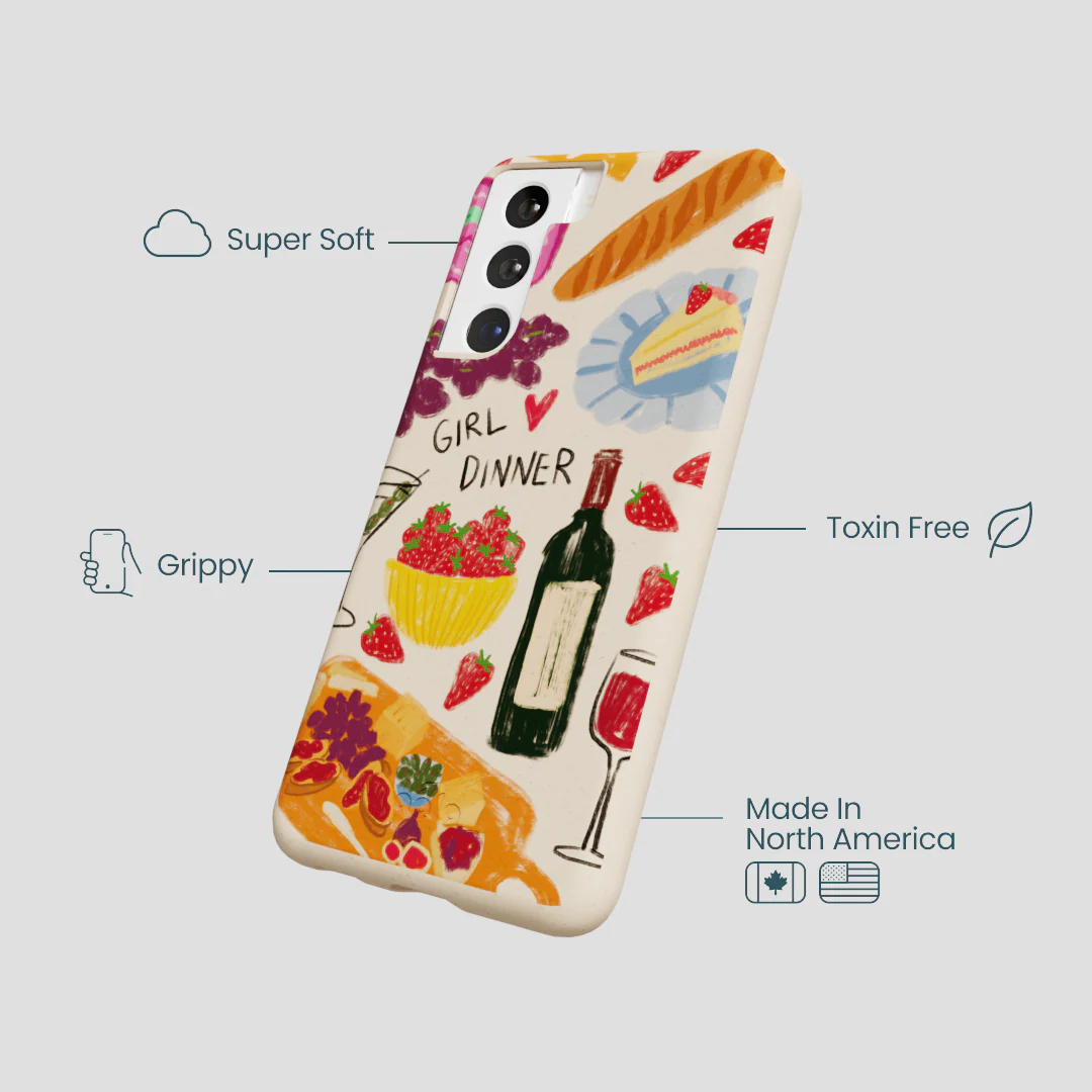 Seashell Girl Dinner Samsung Galaxy S22 Case - Image 4