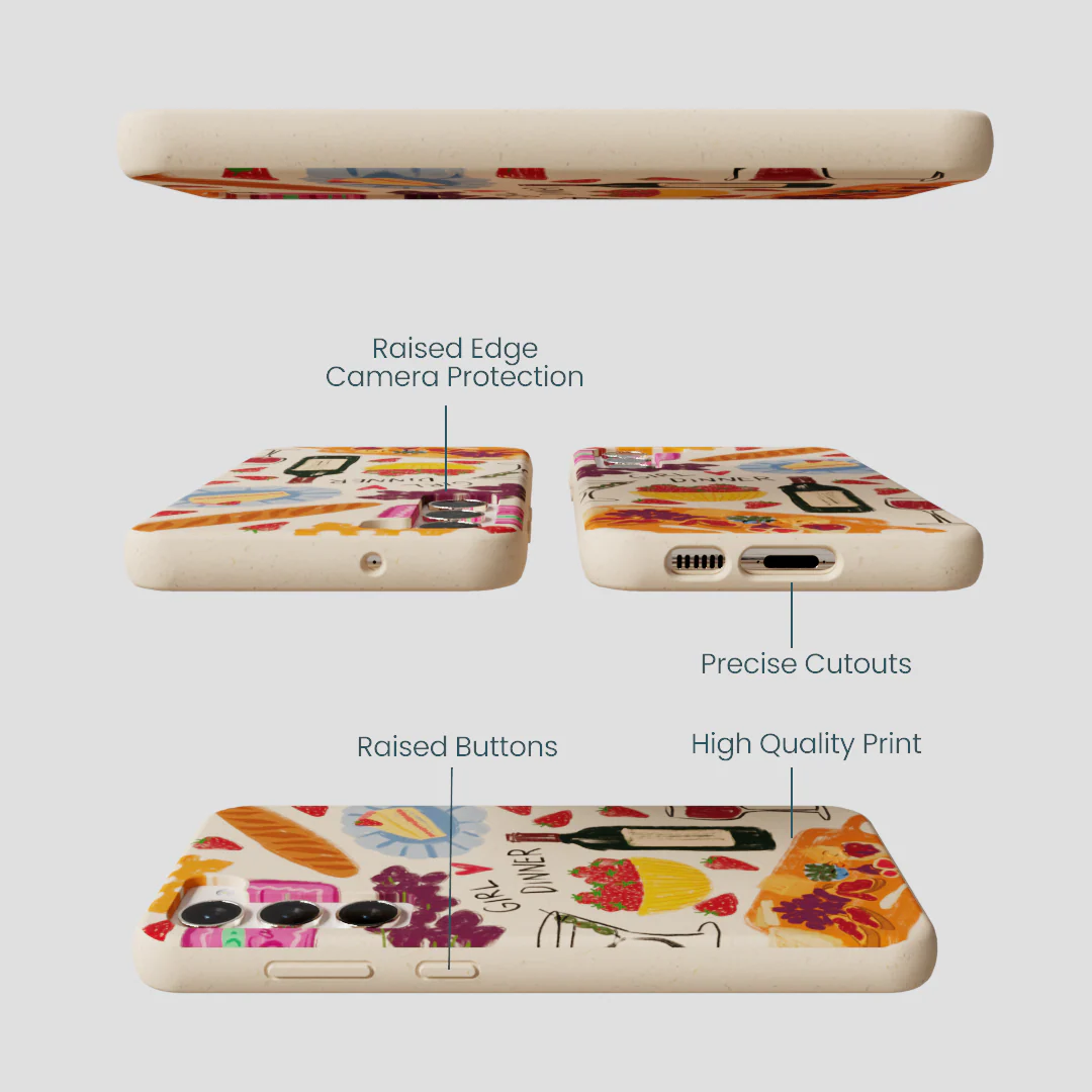 Seashell Girl Dinner Samsung Galaxy S23+(Plus) Case - Image 3