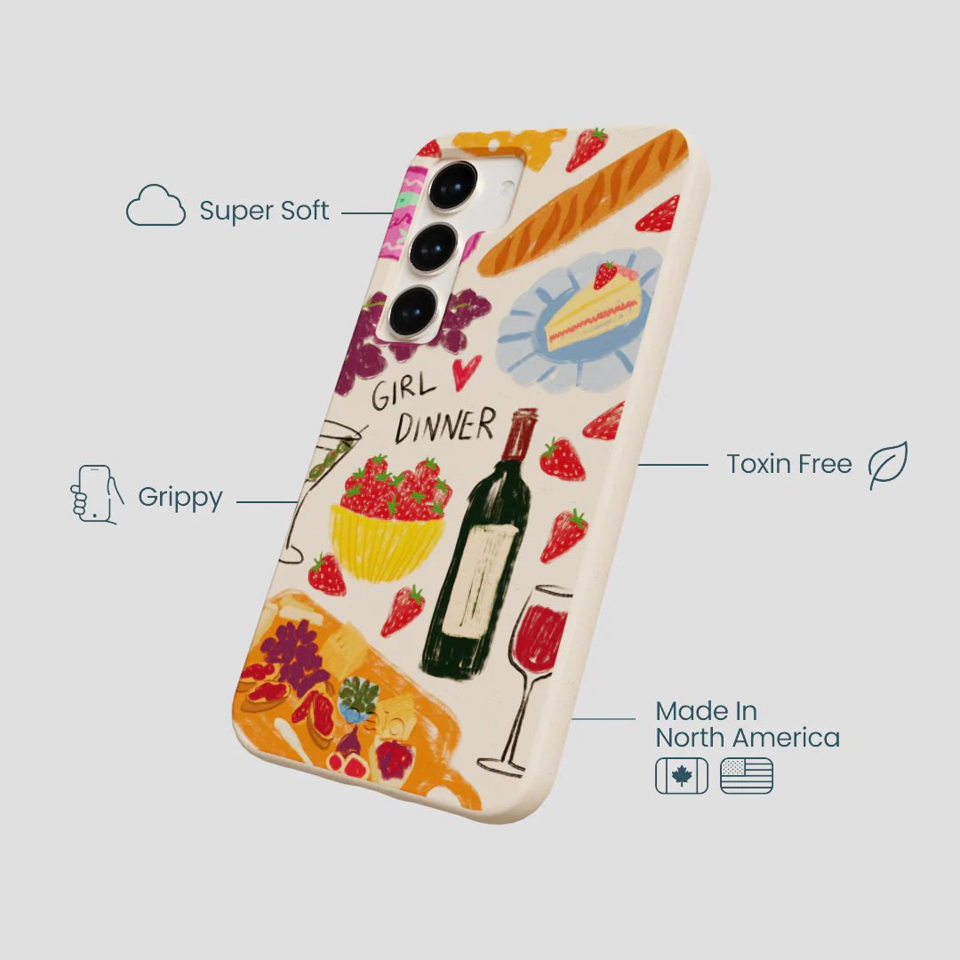Seashell Girl Dinner Samsung Galaxy S24 Case - Image 4