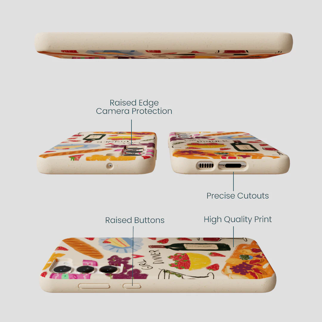 Seashell Girl Dinner Samsung Galaxy S24+(Plus) Case - Image 3