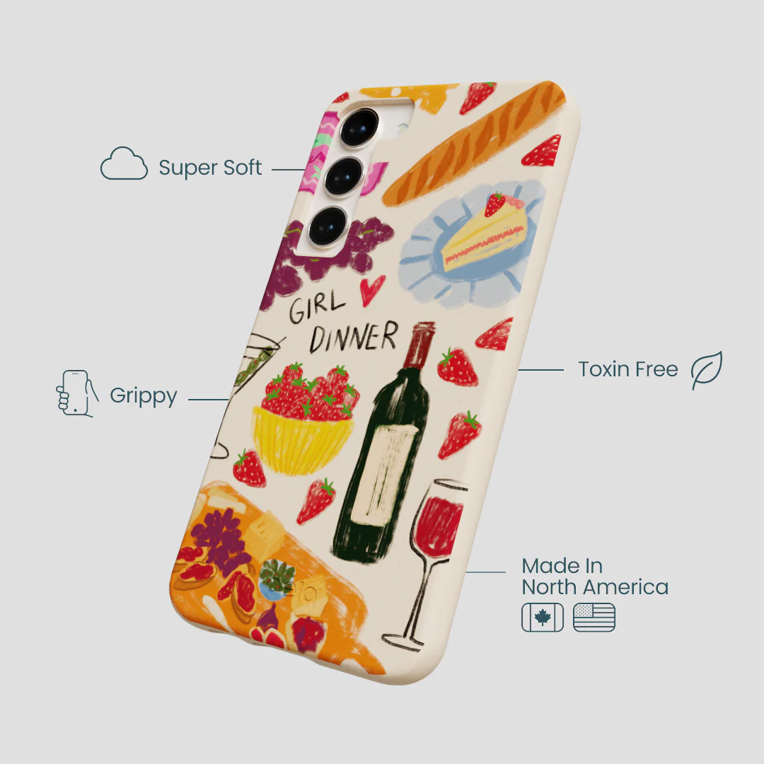 Seashell Girl Dinner Samsung Galaxy S24+(Plus) Case - Image 4